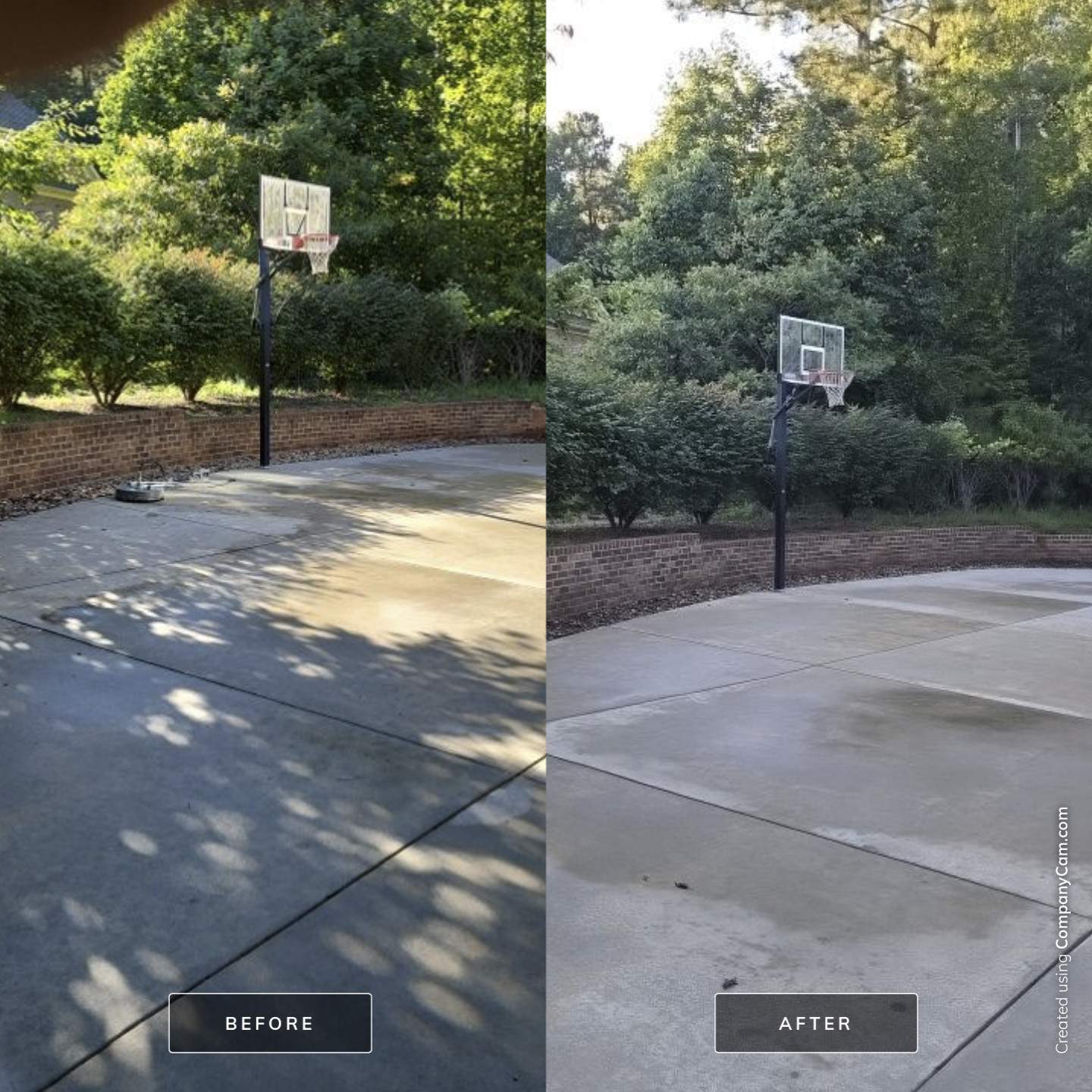 concrete Clean using cleaner by G&H Home Tech Pros LLC