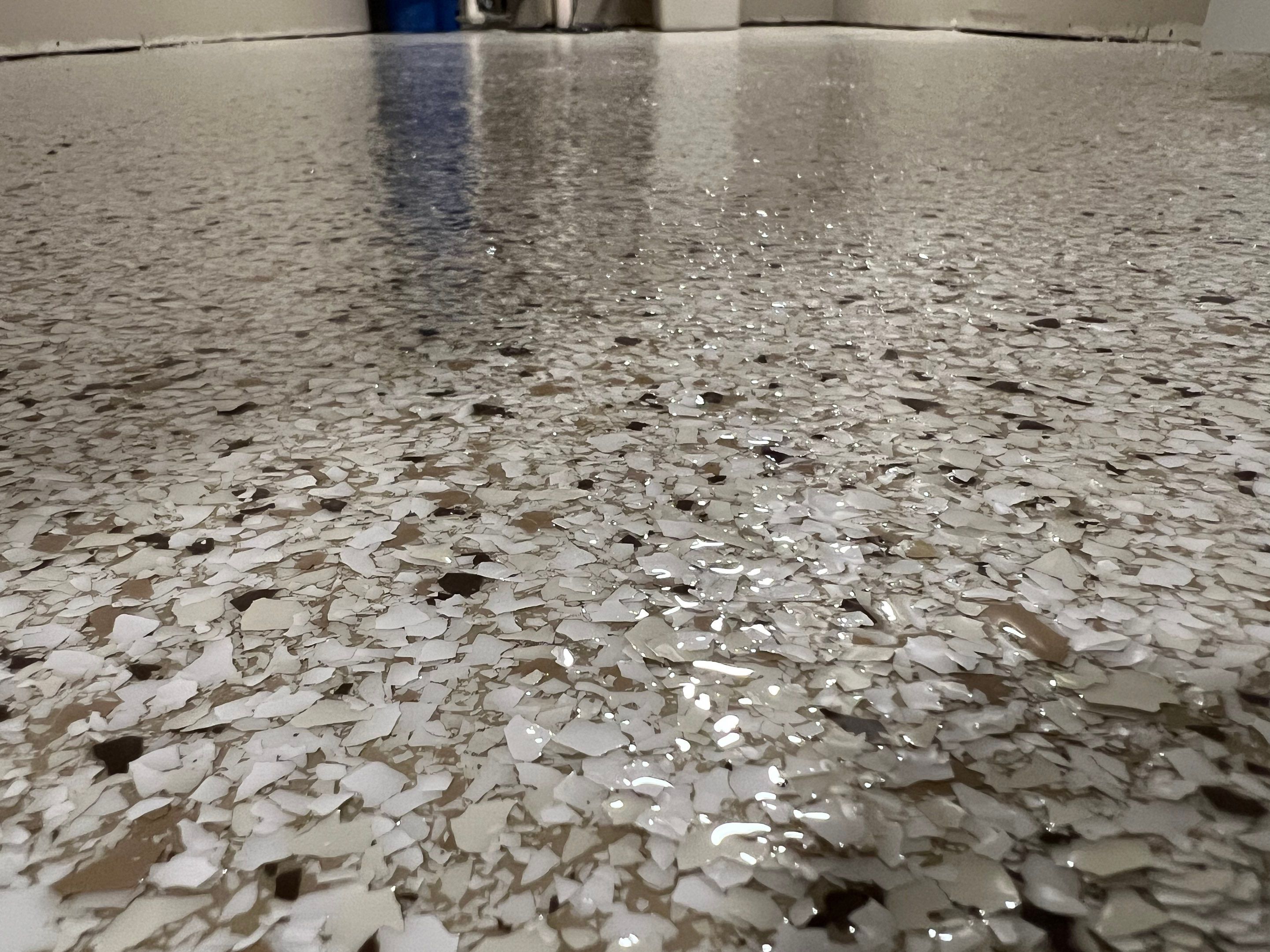 Basement Floor using Driftwood by Your1DayFloor.com