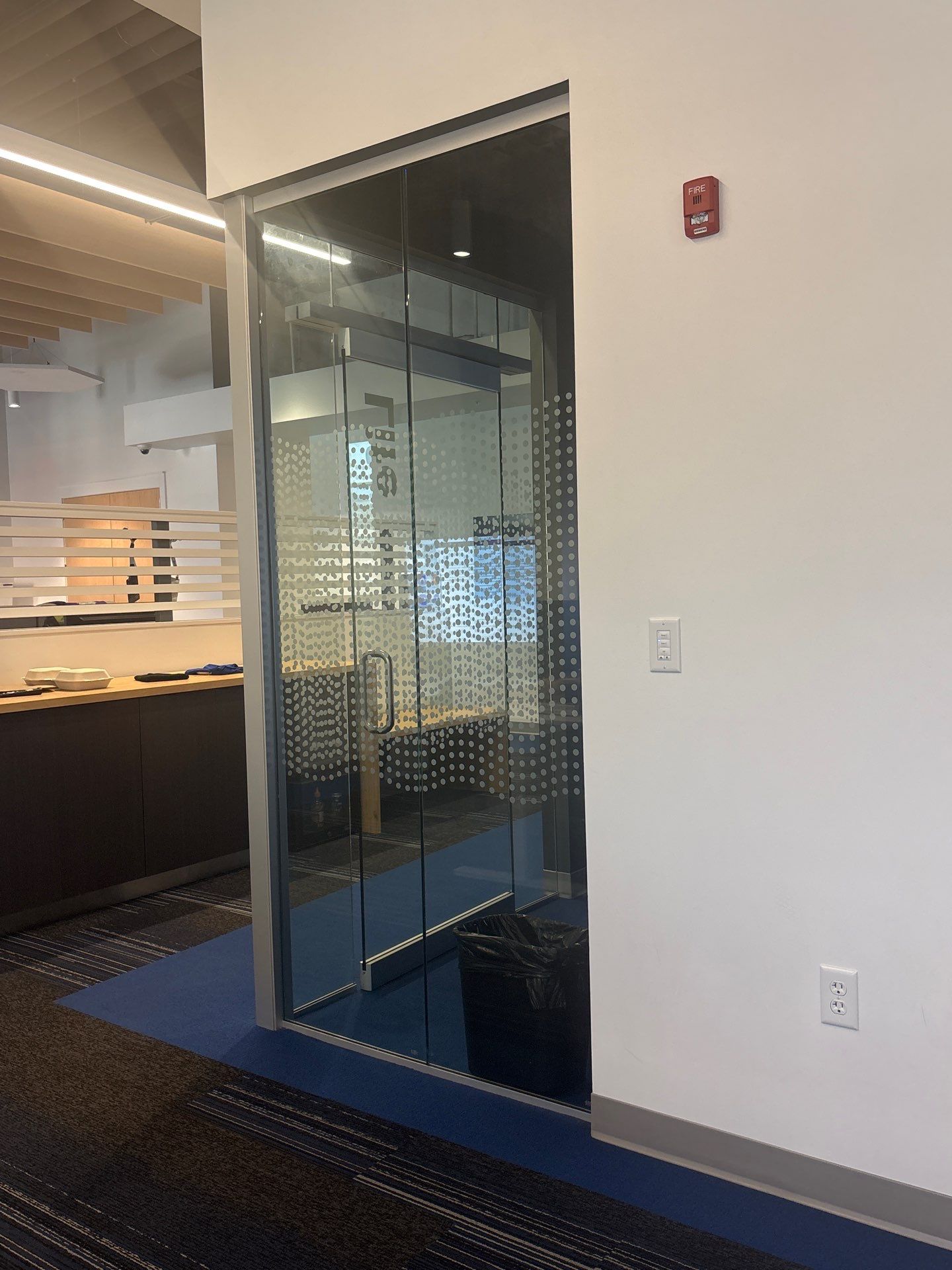 Modern Office Remodel Featuring Custom Acoustic Baffles in Lincoln by CompanyCam Sales Demo