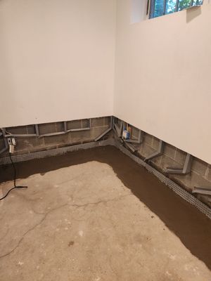 Interior French Drain Mountain Lakes 
