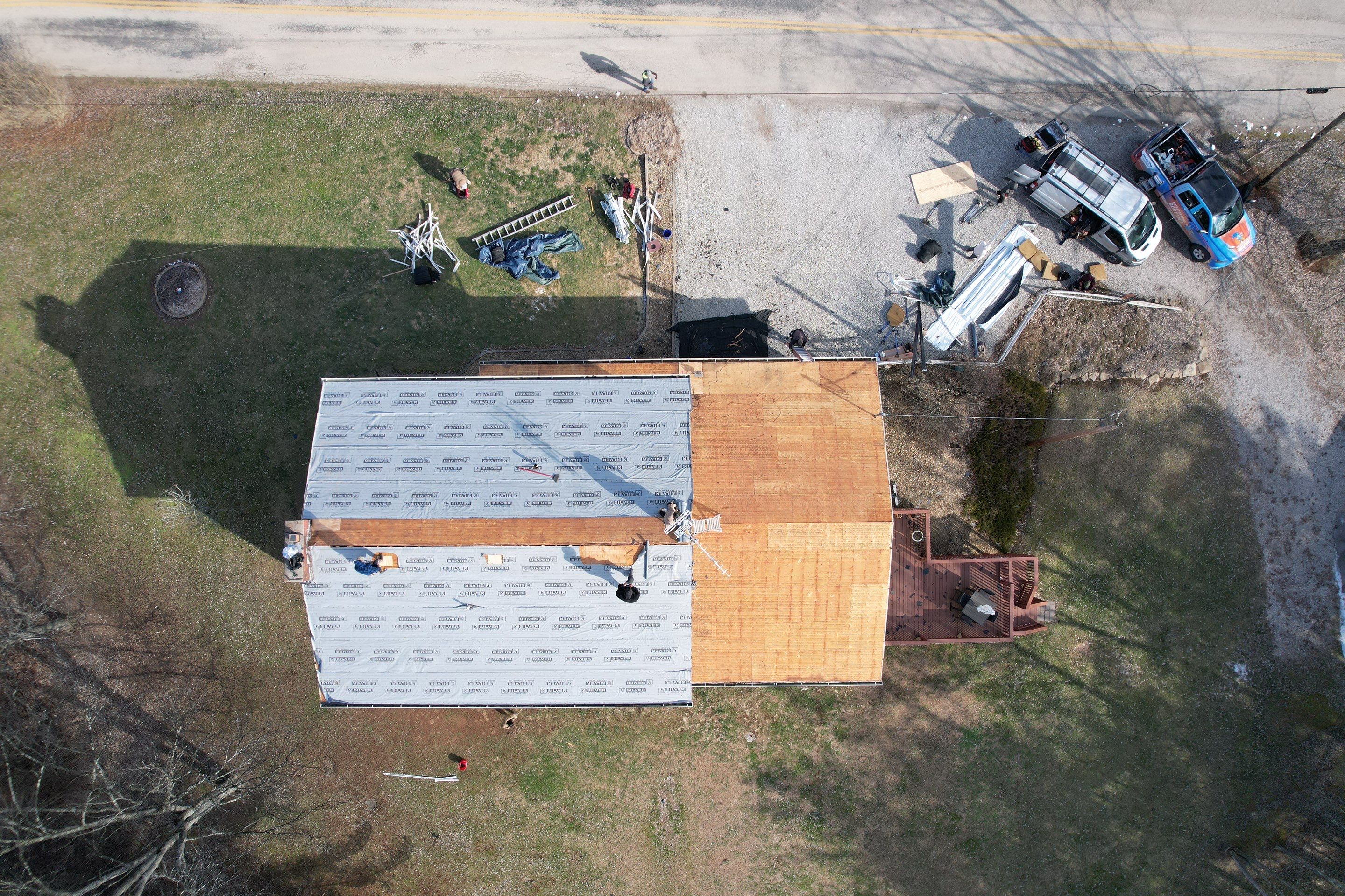 Residential Roofing Installation using Metal by Rainstoppers Roofing