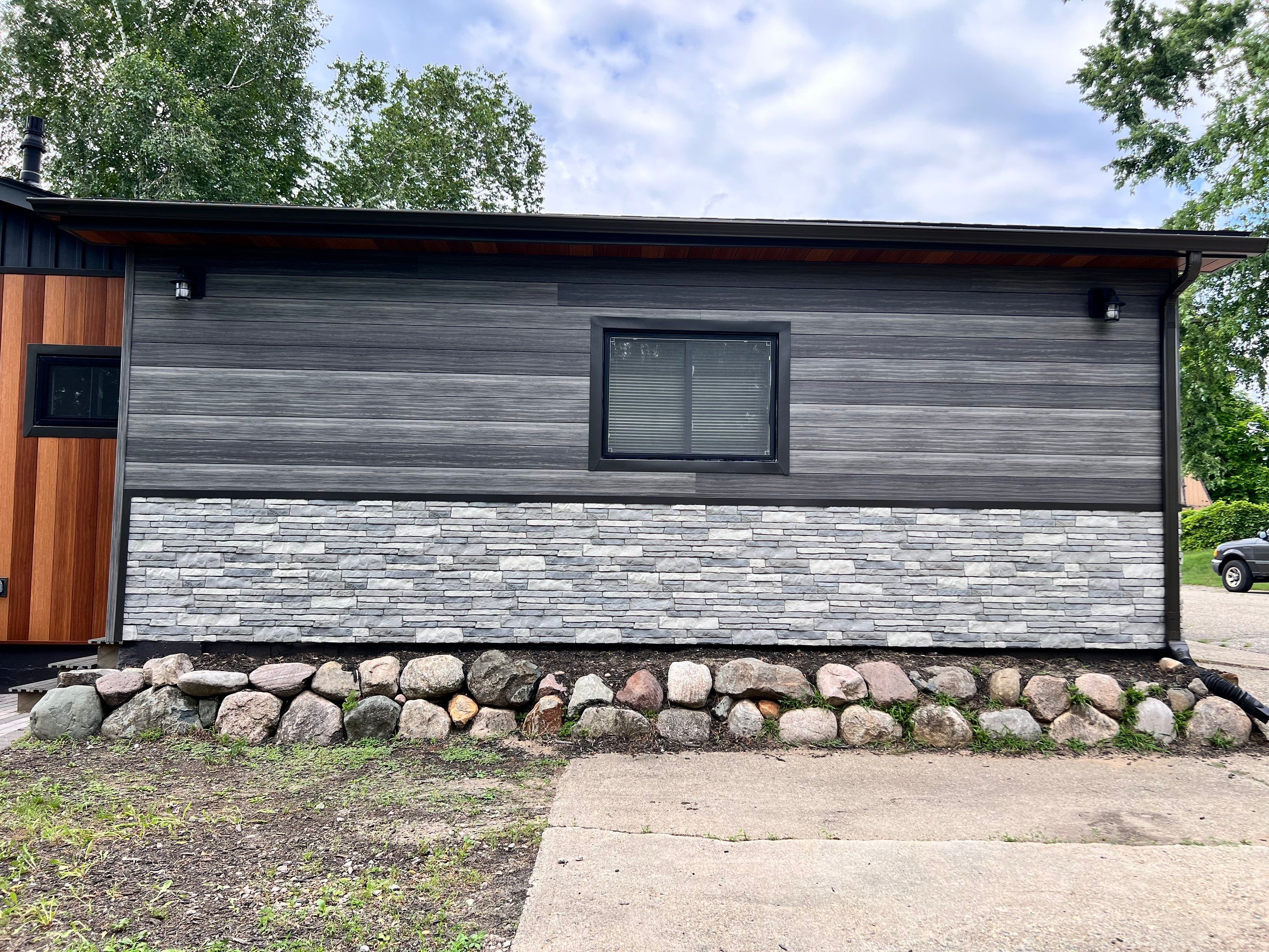 Siding Replacement using Alside Gray Oak by 180 Contractors