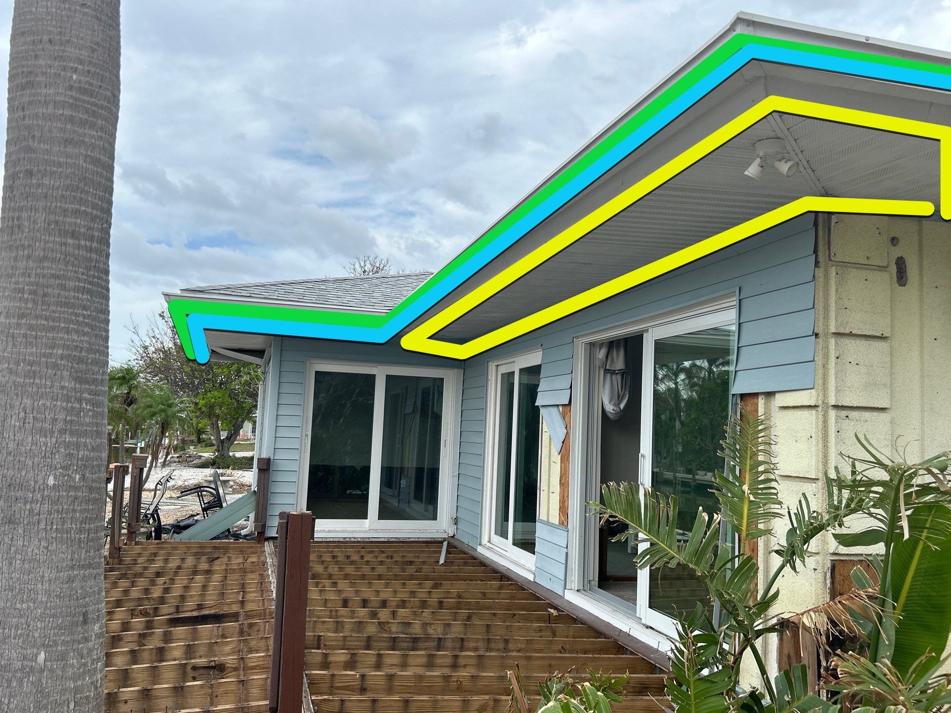 White Soffit and Fascia Upgrade in Longboat Key FL by Gutter Professors