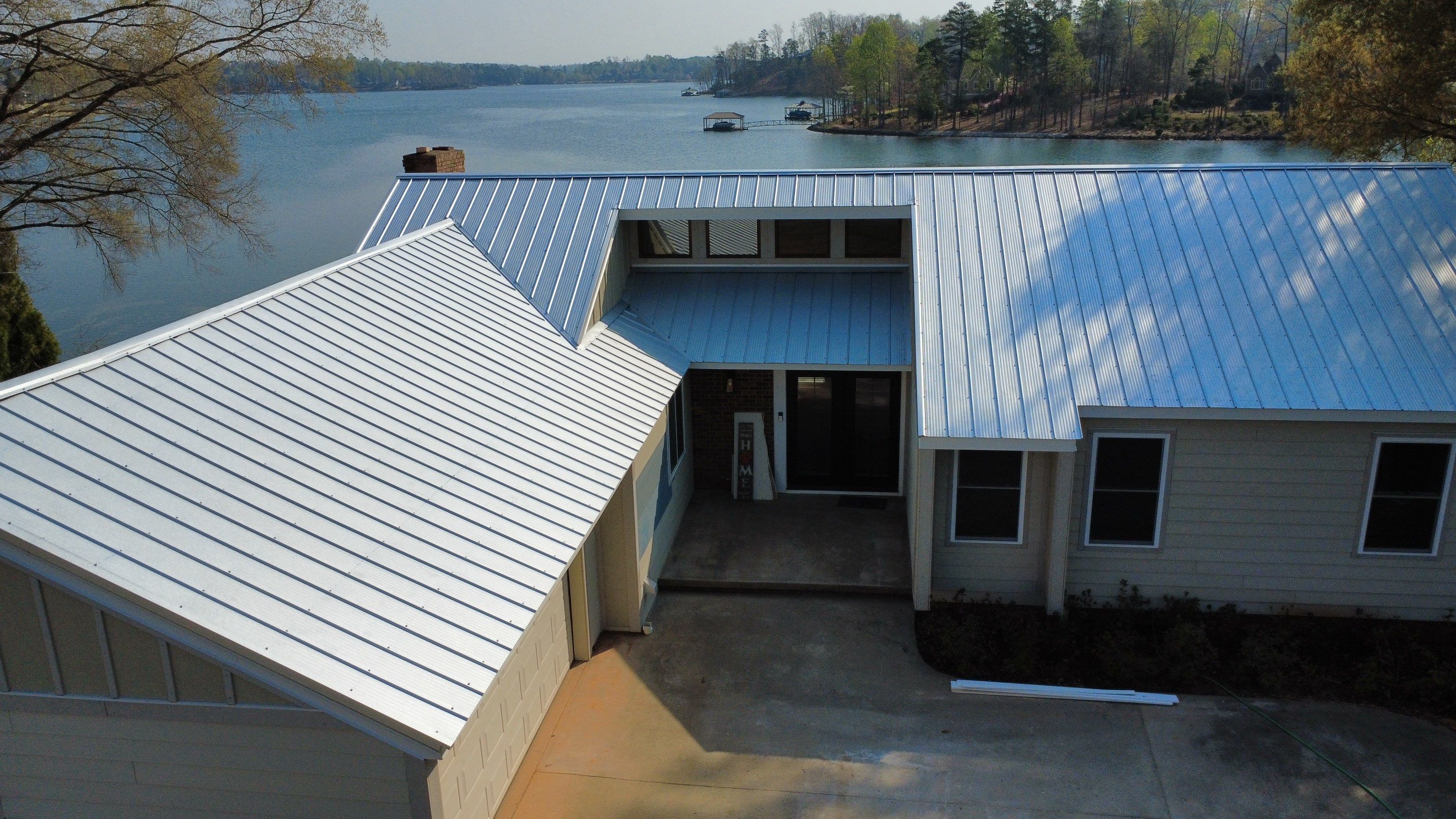 Metal Roof Replacement in Seneca, SC | Lake Keowee | 26-Gauge Galvalume Apex Panel by Roofers LLC