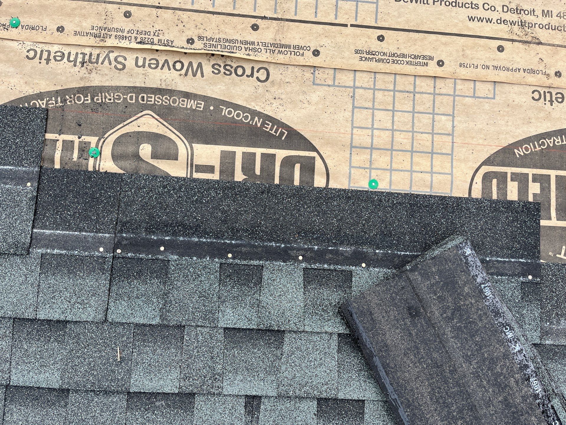 Residential Roofing Installation using GAF Timberline HDZ Slate by Nitro Roofing and Construction