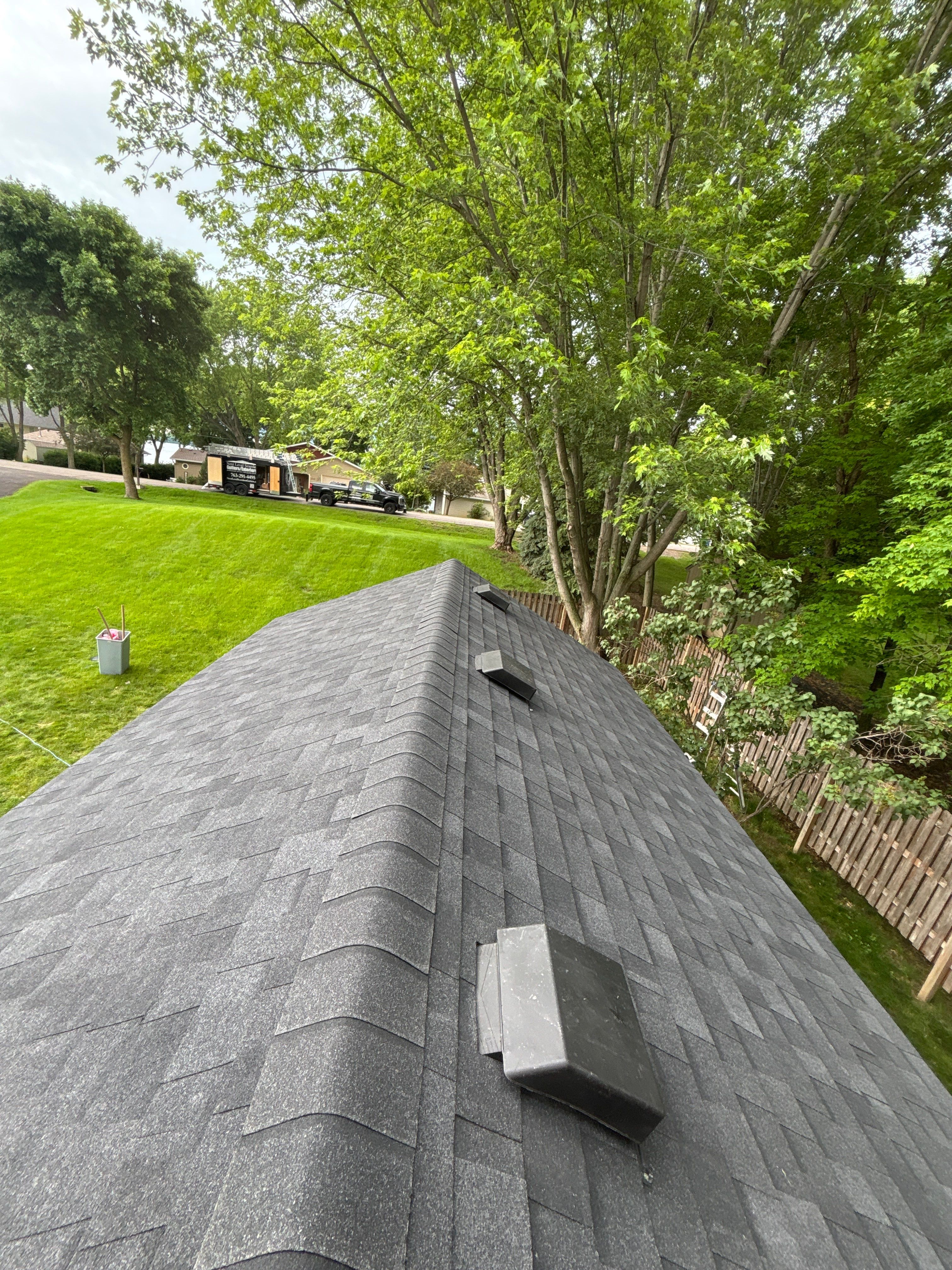Roofing, Siding & Gutters on Shed Makeover by Next Level Seamless Gutters / Exteriors Inc.