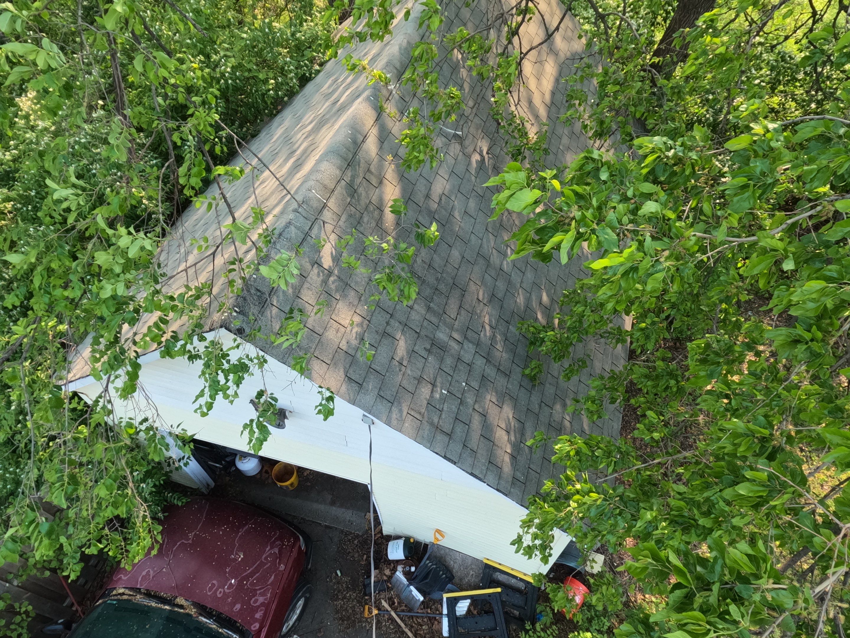 Residential Roof Replacement using Ownens Corning Duration Brownwood by Absolute Roofing and Construction