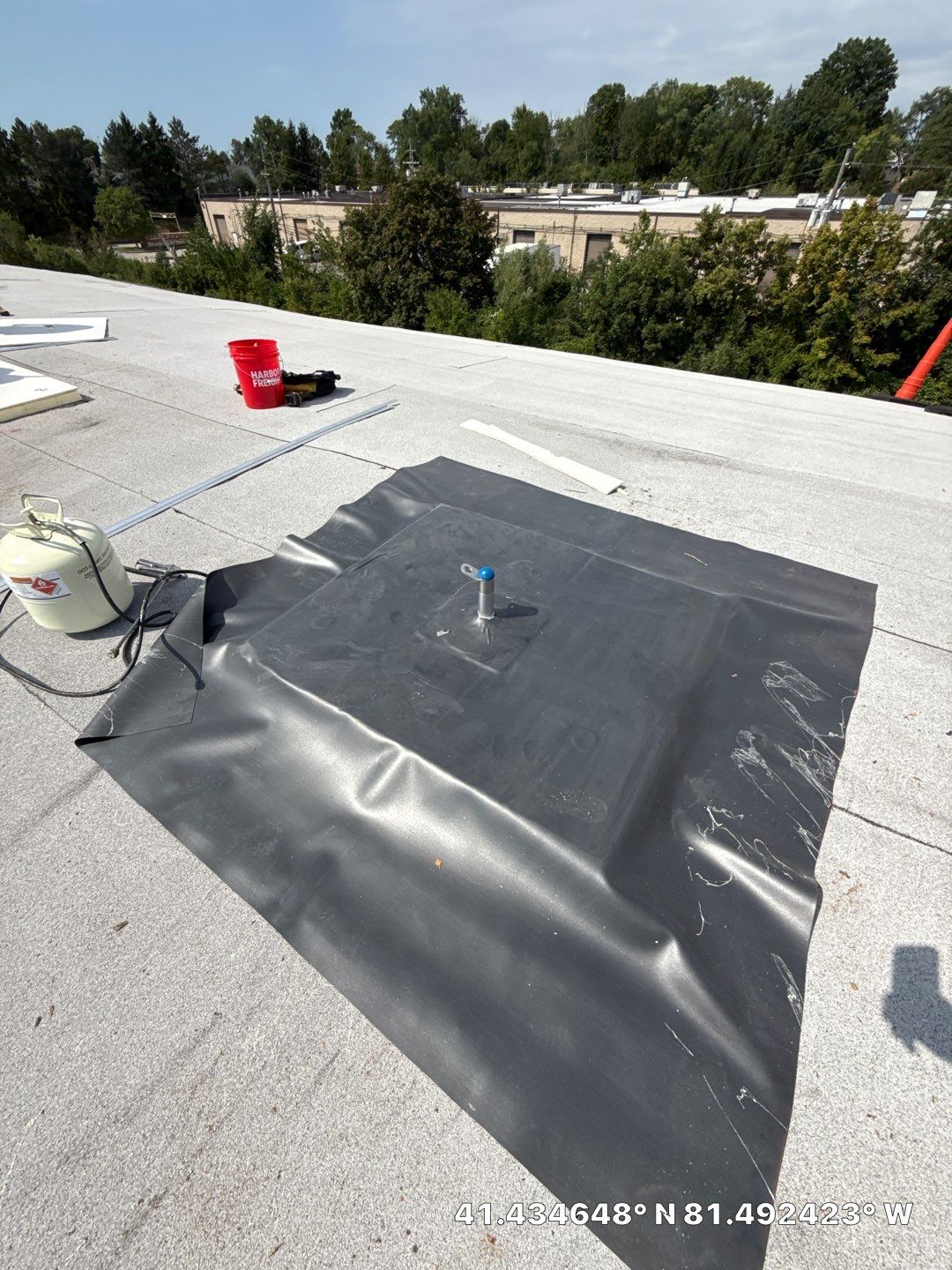 Project in Warrensville Heights by Commercial Roofing and Coating Systems 