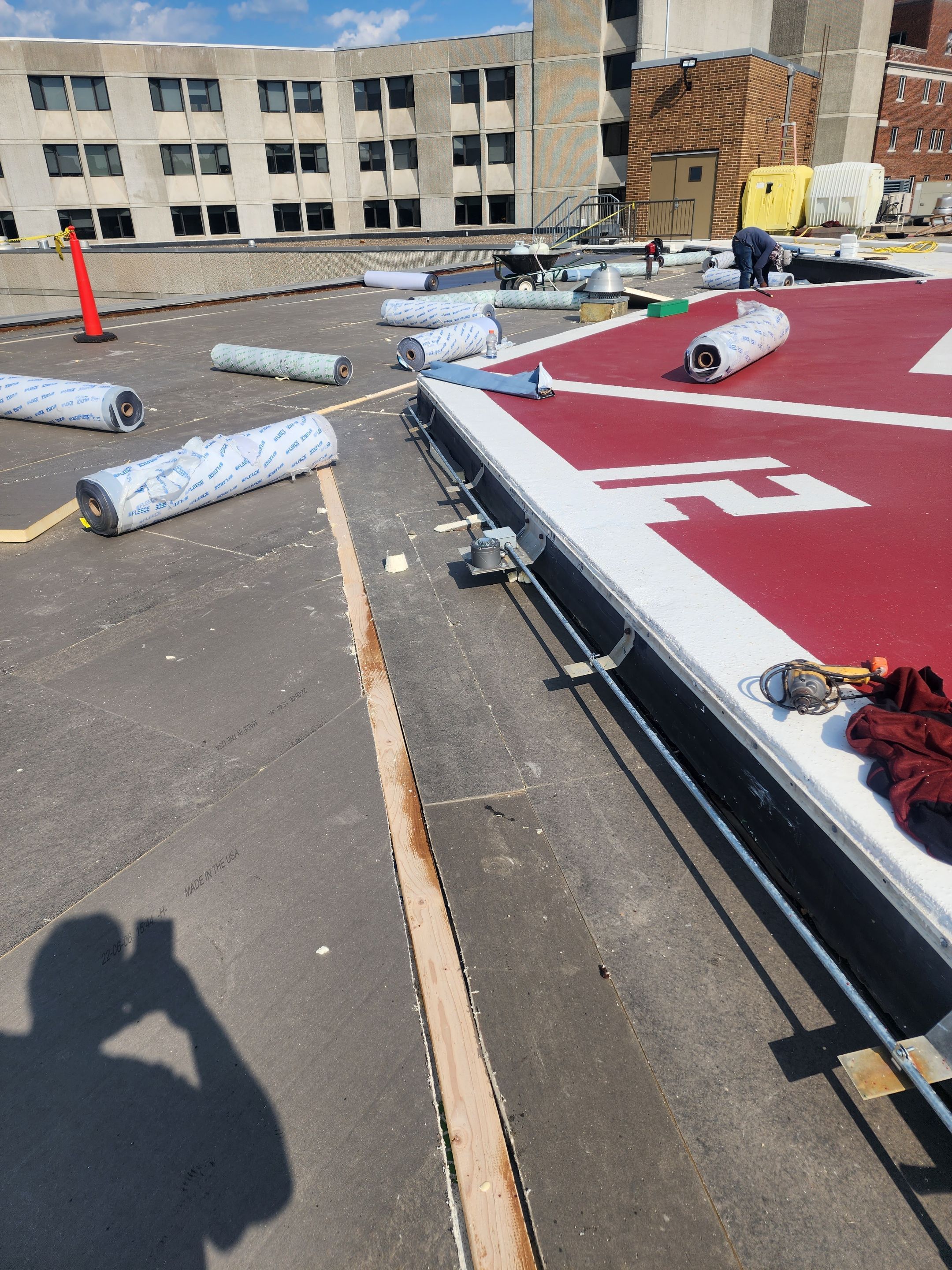 Commercial Roofing Installation using Charcoal DURO LAST by Grell Roofing, LLC