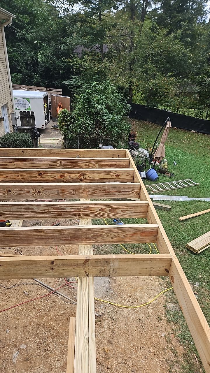 Split Rail Trail - Deck Installation  by Pillar and Pine