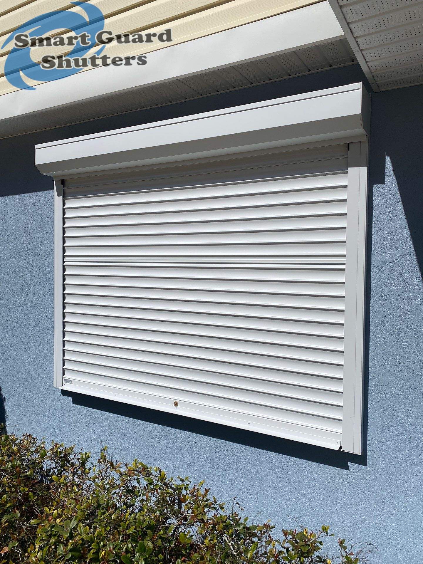 Hurricane Protection in White by Smart Guard Shutters