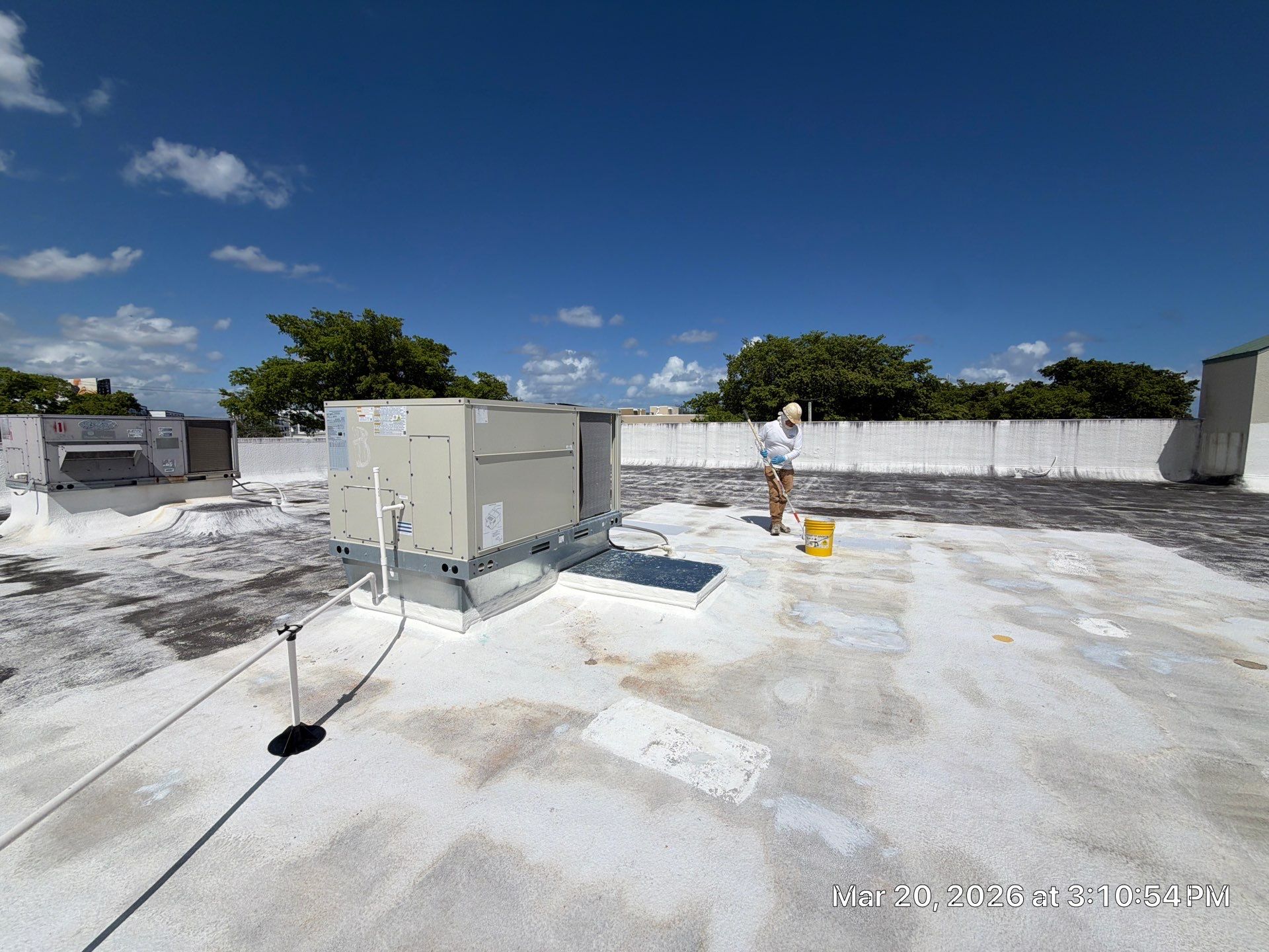 Commercial Flat Roof Restoration and Elastomeric Waterproofing in Delray Beach by Roof King LLC