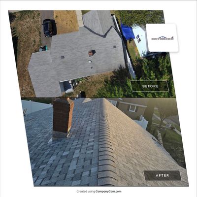 Residential Roofing Installation using Owens Corning TruDefinition Duration Sierra Gray