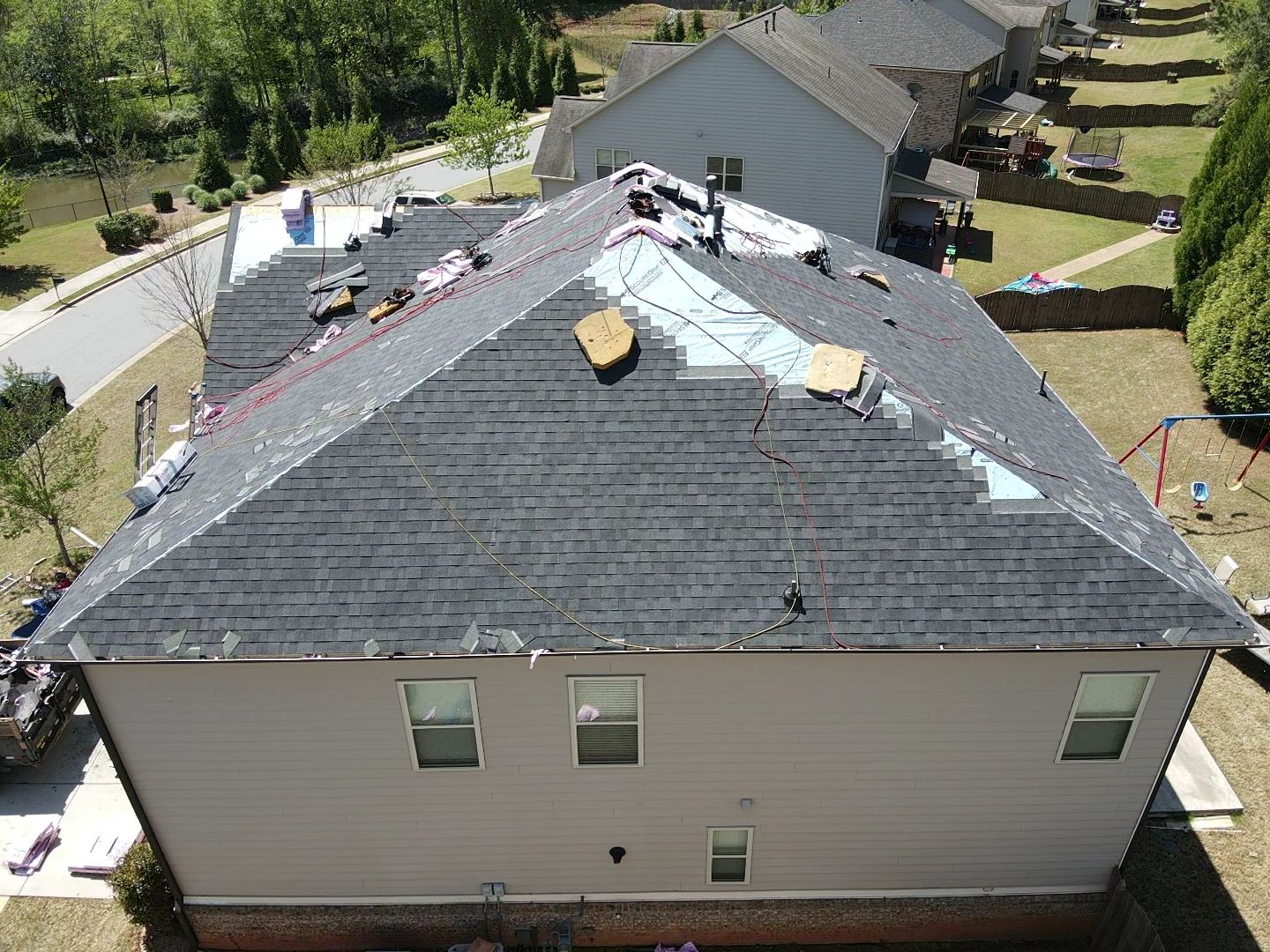 Residential Roofing Installation using Owens Corning by Inspector Roofing and Restoration