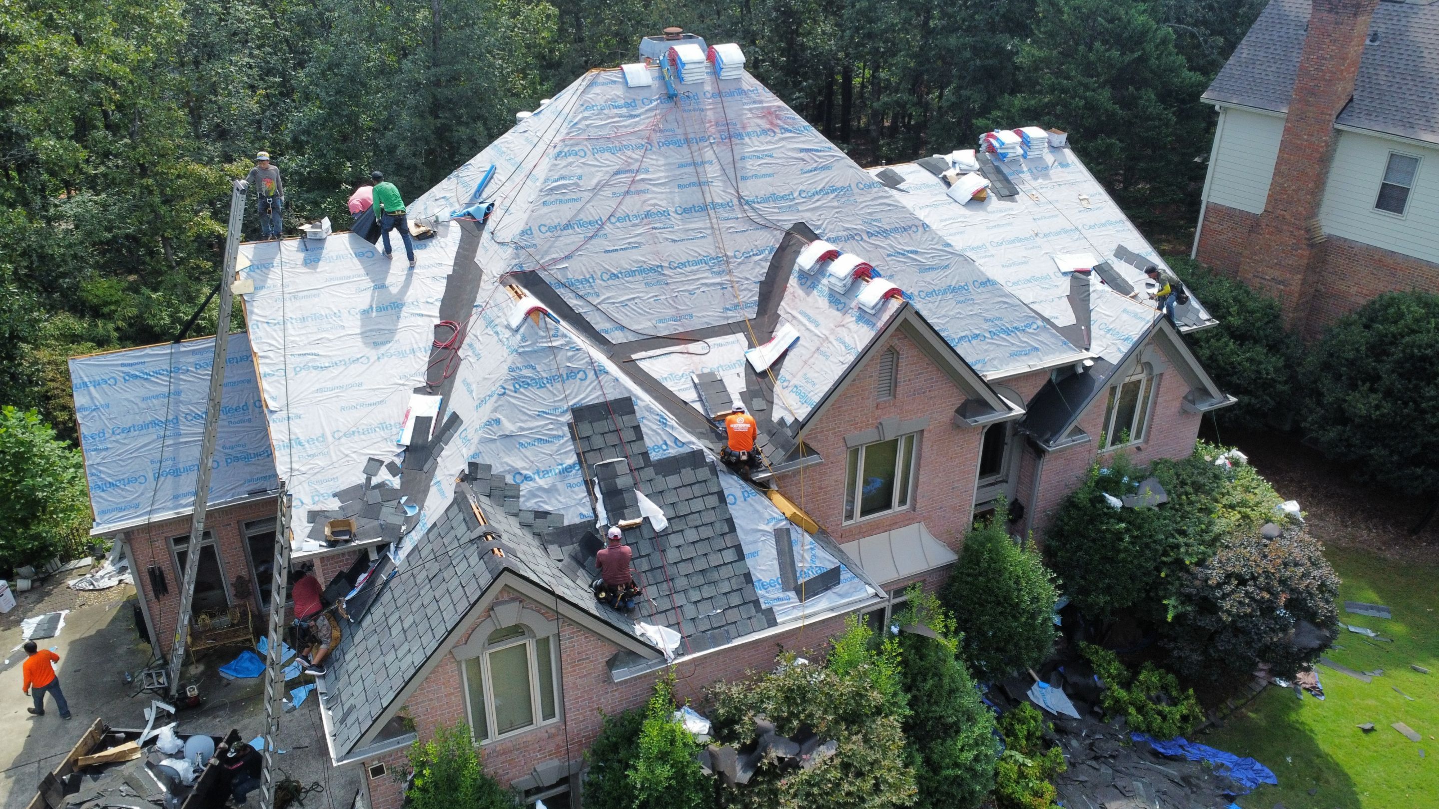 Residential Roofing Repair using CertainTeed BELMONT Colonial Slate by Reset Roofing