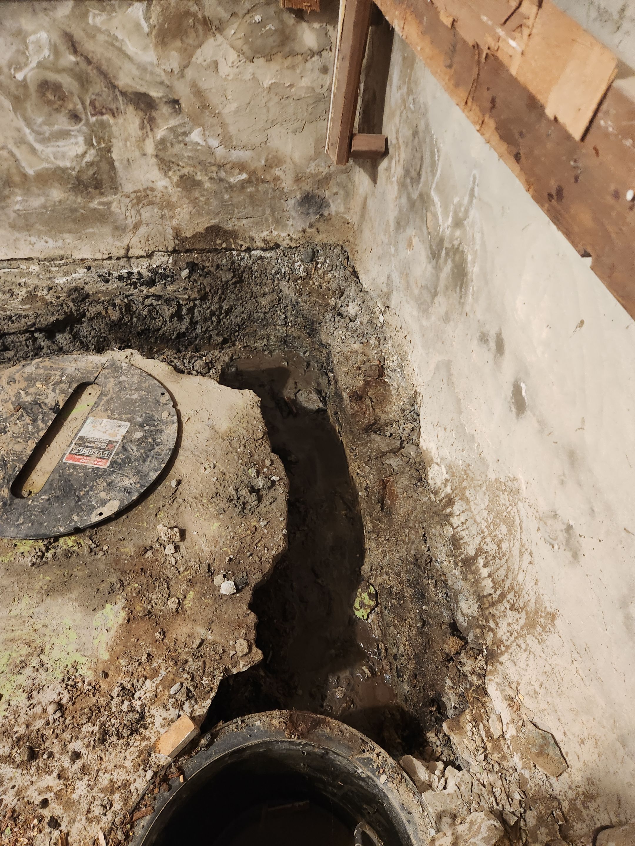 Interior French Drain & Mold Remediation Little Falls NJ by Pure Service Pro, LLC 