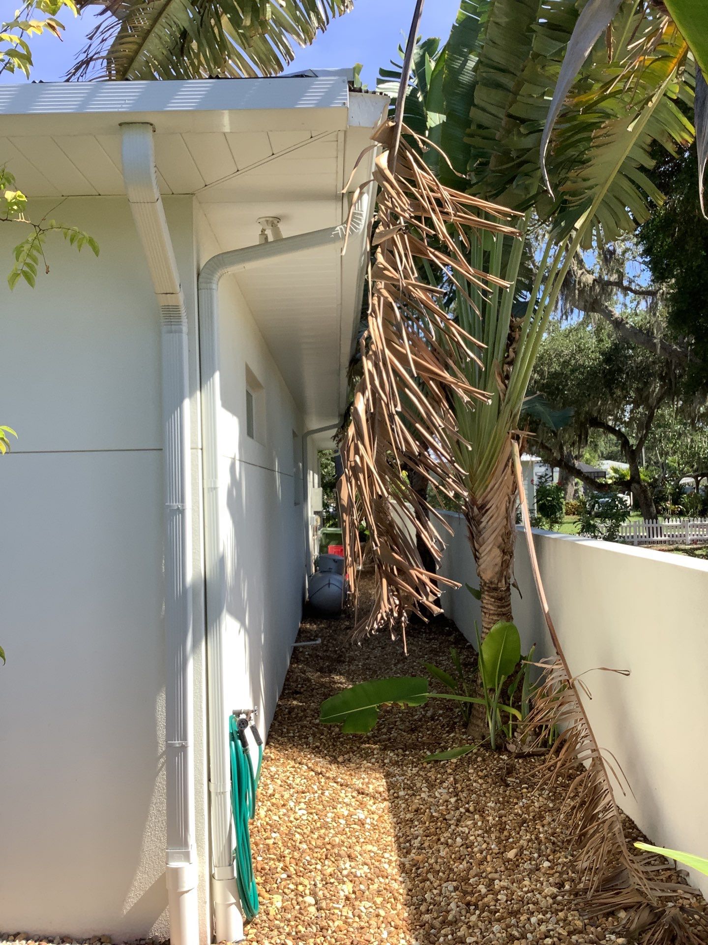 Gutter guards installation combined with gutter cleaning in Sarasota, FL by Gutter Professors