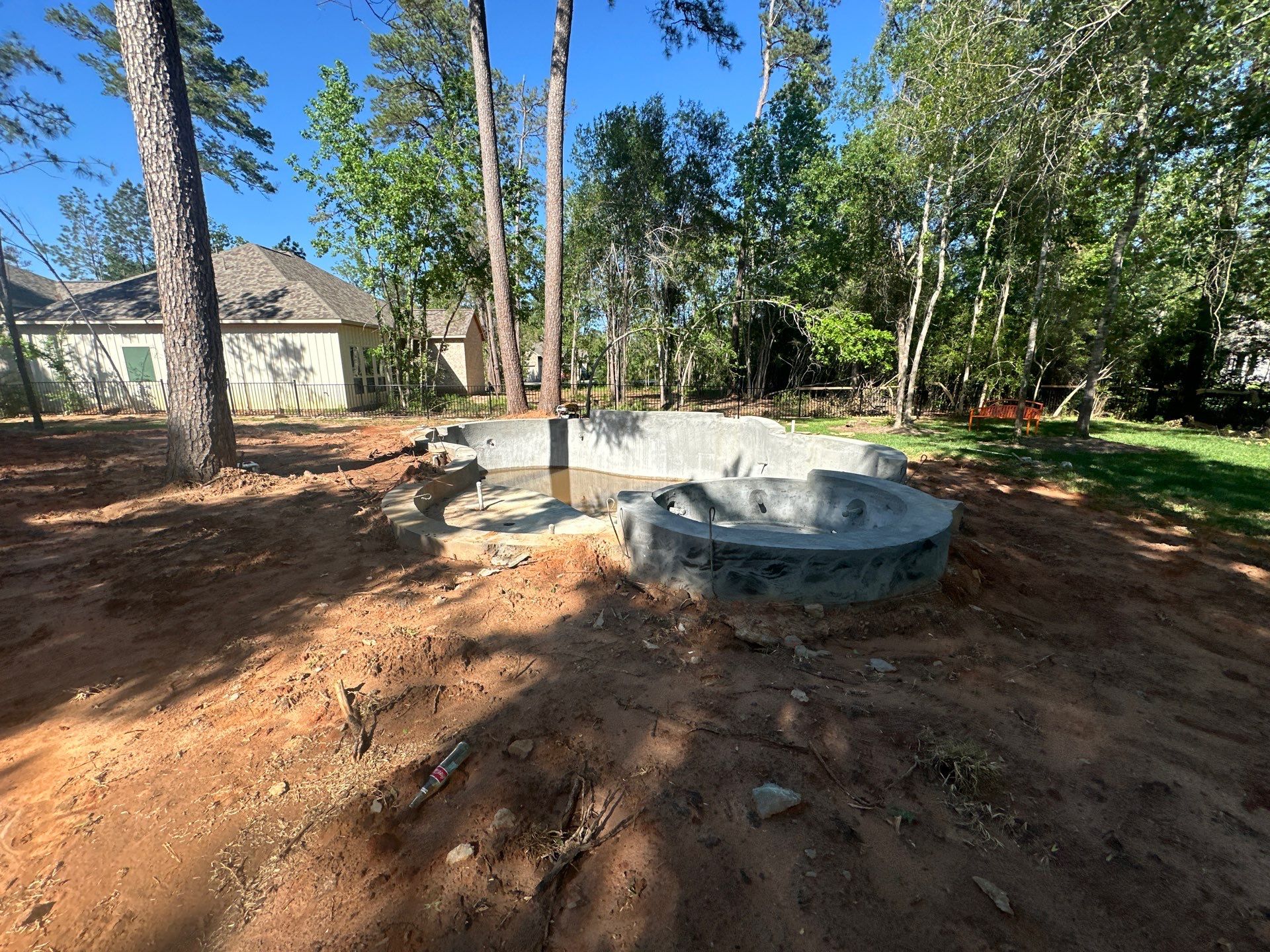Outdoor Fireplace in Tomball, TX by SophAlx LLC
