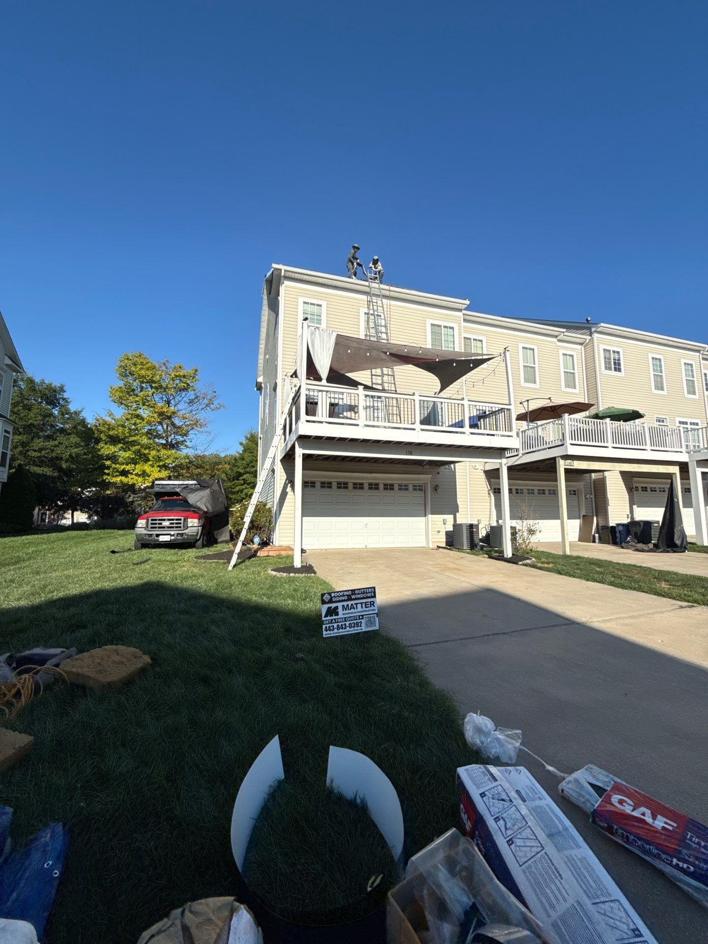 Residential Roofing Installation using GAF Timberline HDZ by Matter Roofing & Construction