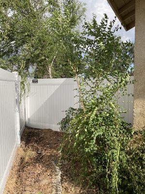 Fence Repair using Vinyl