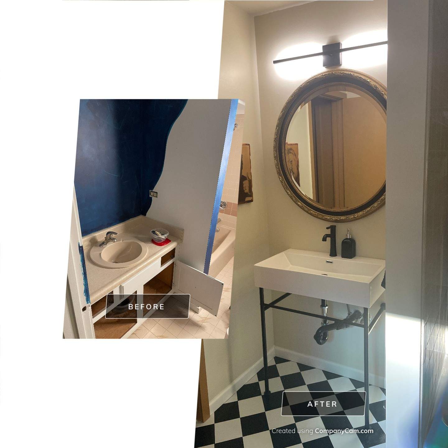 Bathroom Remodel using Tile & Paint by CompanyCam