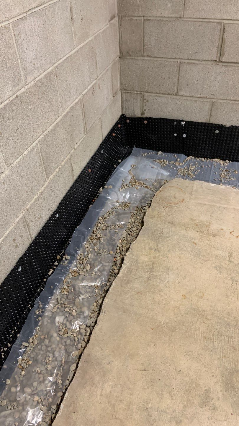 Drain tile in Brooklyn Center by Waterproofing Northeast