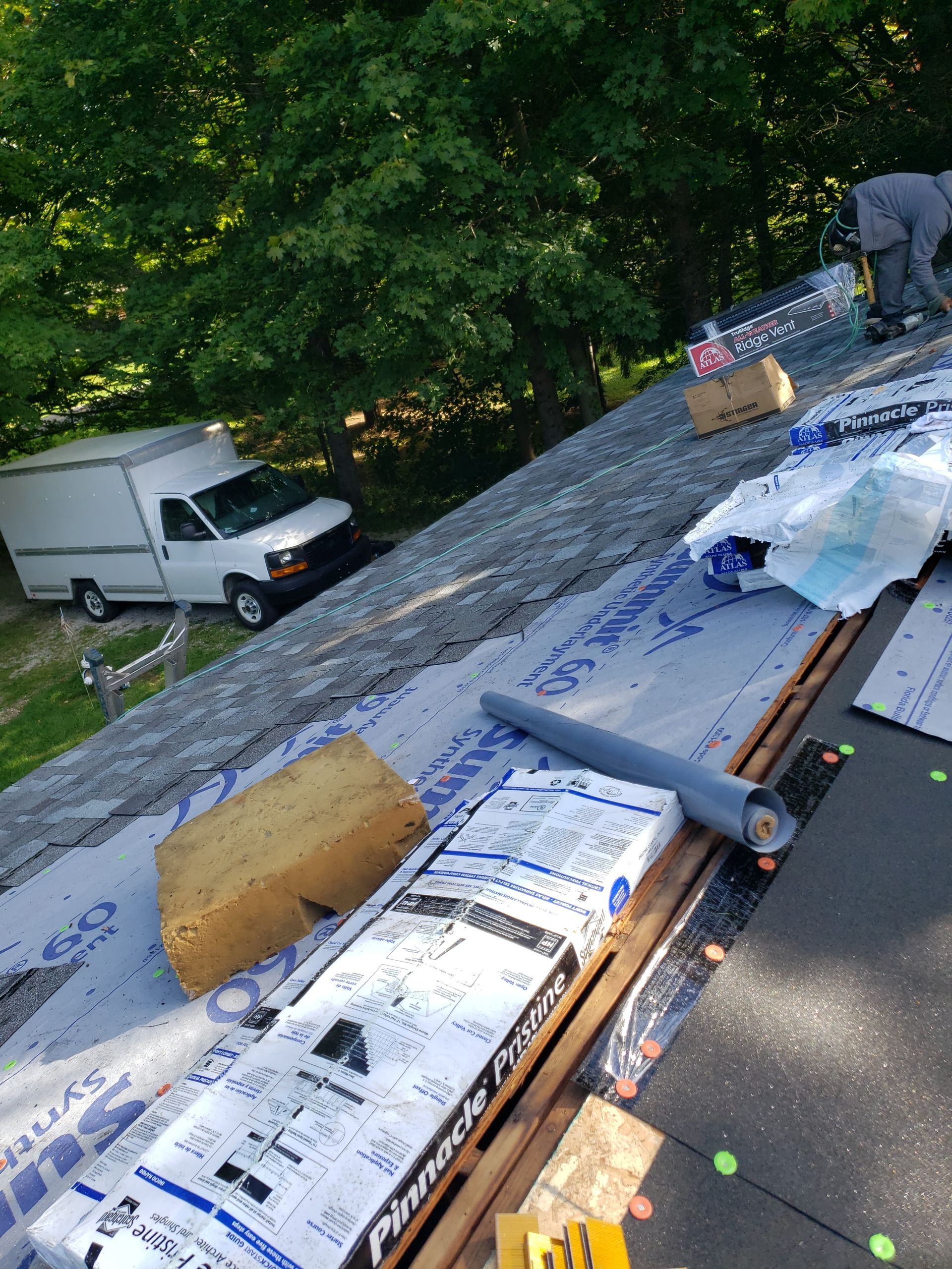 ATLAS PINNACLE COLOR: COASTAL GRANITE DRIP EDGE: BLACK by Eagle Eye Roofing