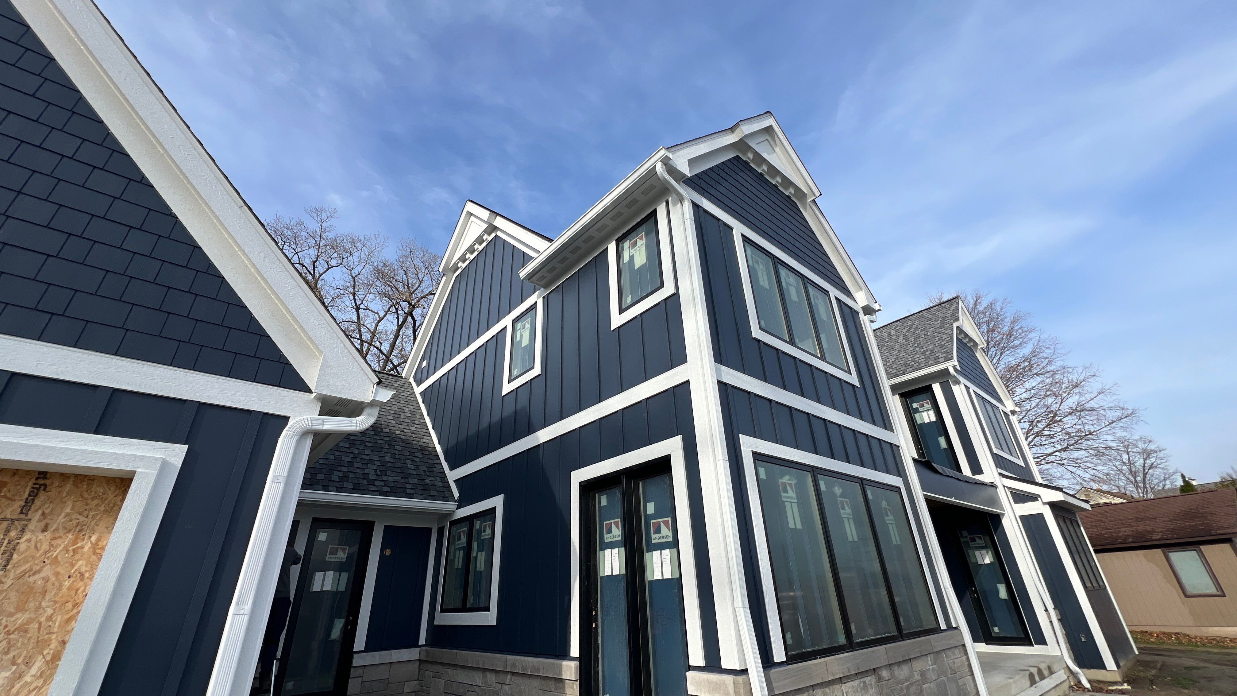 New Construction James Hardie Siding Installation by Bloomfield Construction & Restoration
