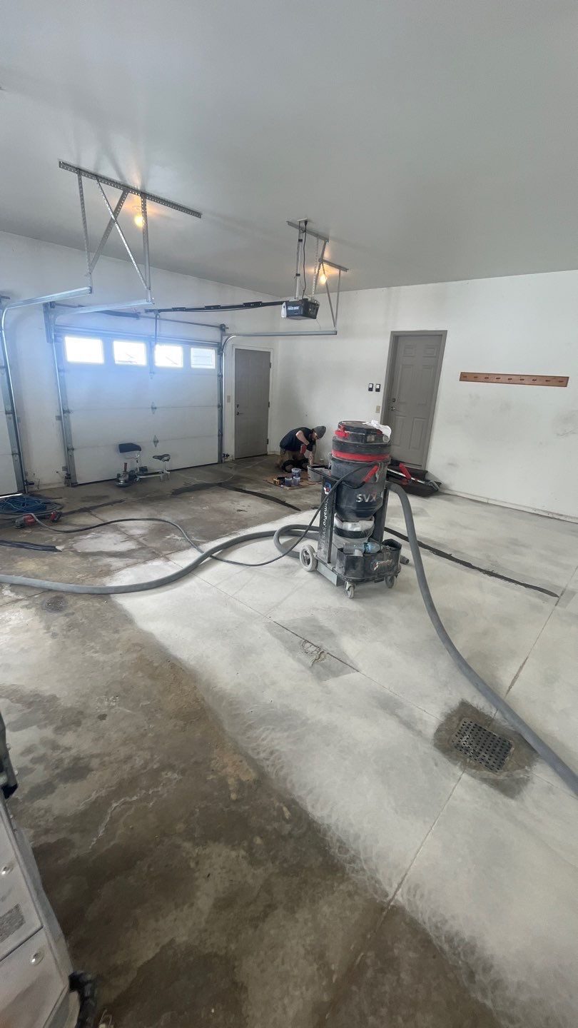 Garage using Slate Stone by Select Painting, Coatings & Garage Cabinets