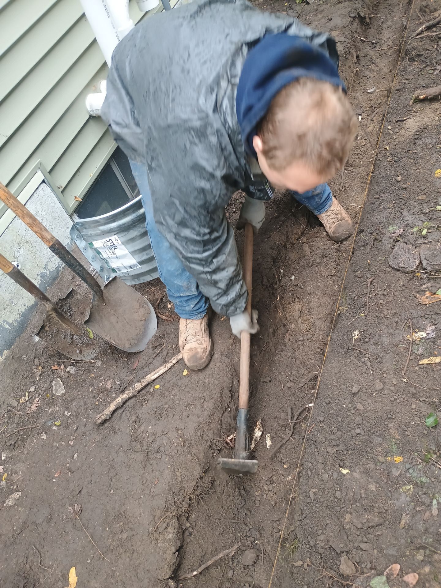 A French Drain for Maya by Waterproofing Northeast