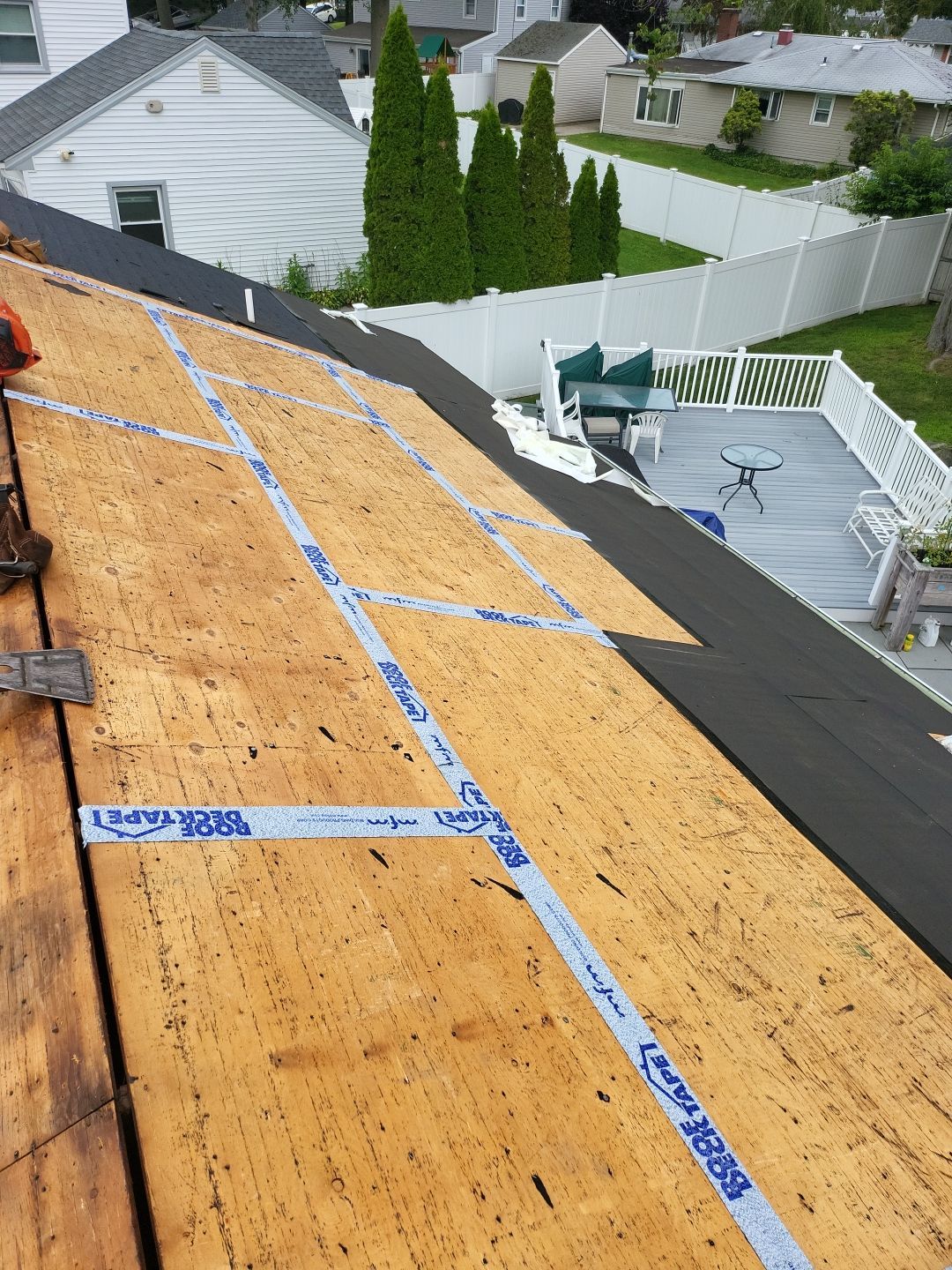 Residential Roofing Installation using Owens Corning TruDefinition Sierra Gray by A Plus Exterior