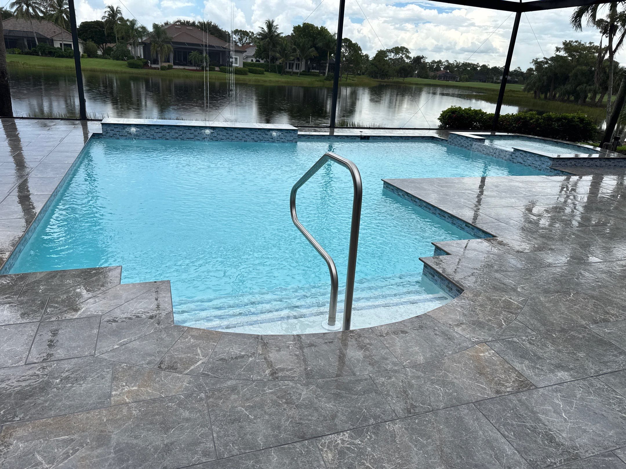 Pool Renovation/Porcelain pavers/Wild Cat Run by Old Town Pavers Llc