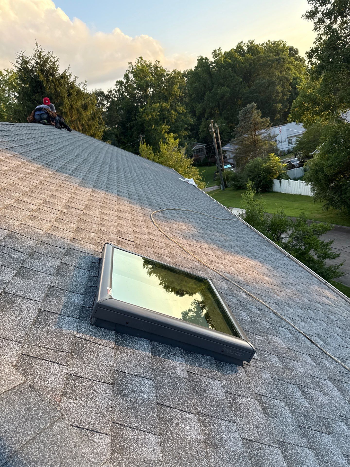 Residential Roofing Installation using GAF Timberline HDZ, Oyster Gray by Rainstoppers Roofing