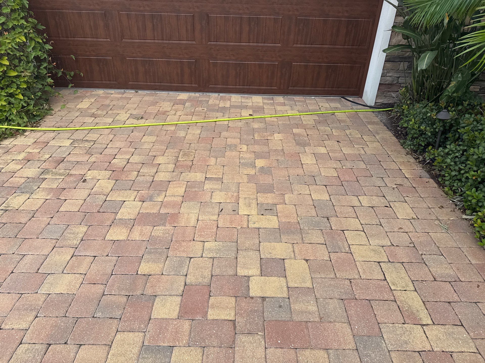 Paver Driveway Cleaning in Winding River Community, Bradenton, FL by Sunshine AquaWash