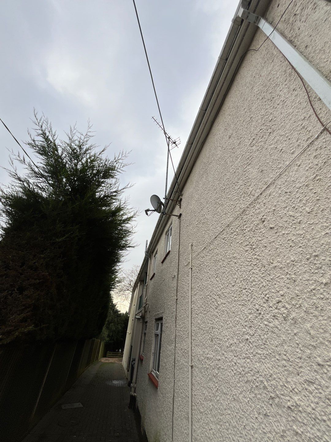 Commercial Roof Clean -Block Of Flats using Honda 15lpm Low Pressure Washing Machine by Ges Exterior Cleaning ltd