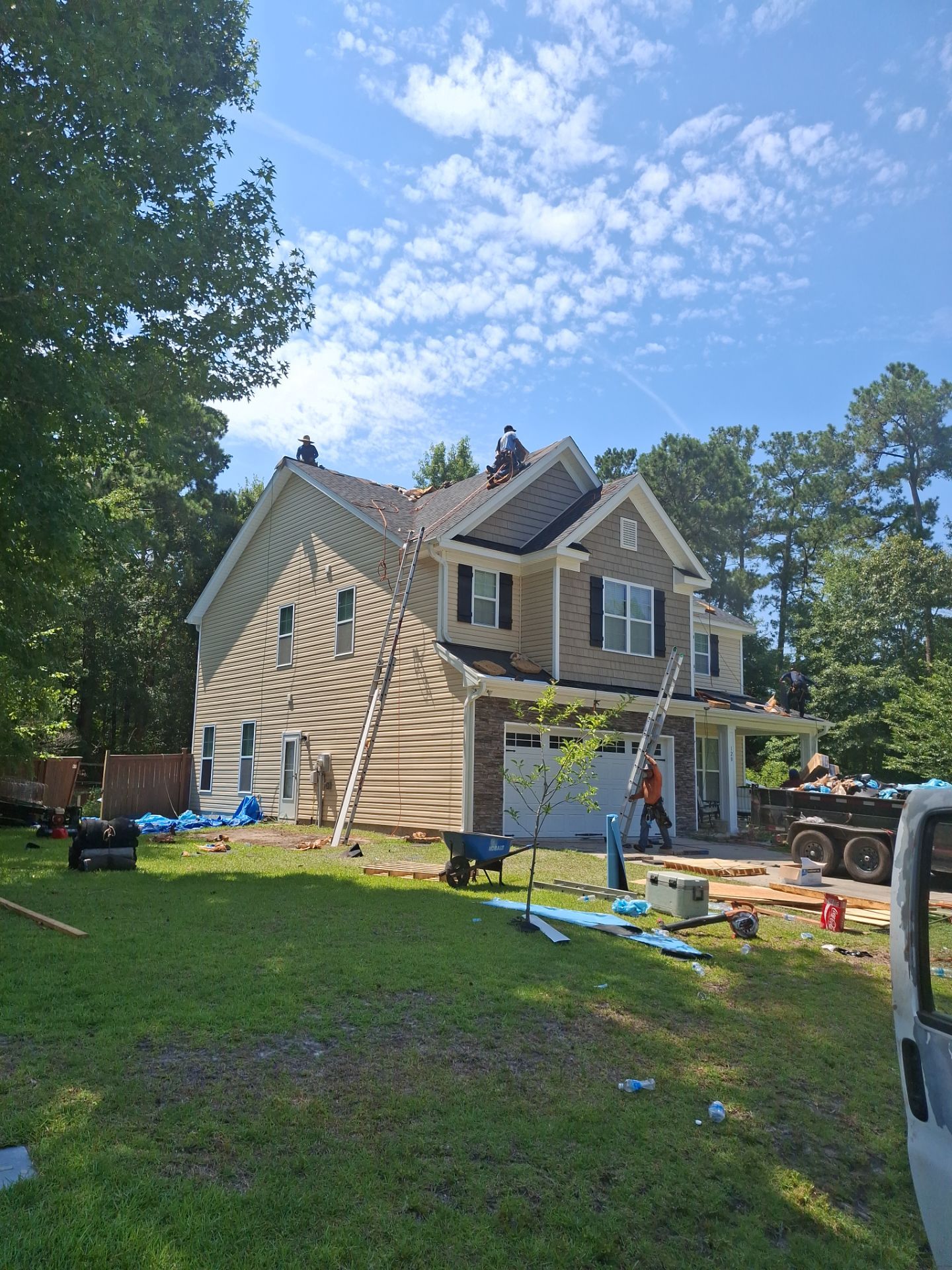 Fortified Roof Replacement with CertainTeed Landmark Pro in Jacksonville, NC by RGR Construction and Roofing, LLC