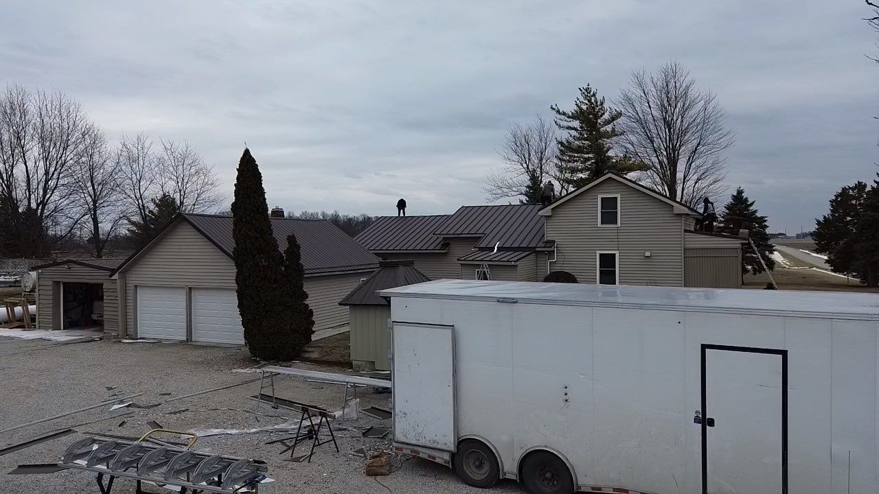 Standing Seam & Exposed Fastener Metal Roof Installation – Bluffton, IN by 4Ever Metal Roofing