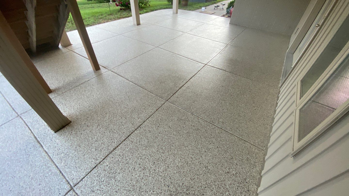 Patio using Driftwood by Select Painting, Coatings & Garage Cabinets