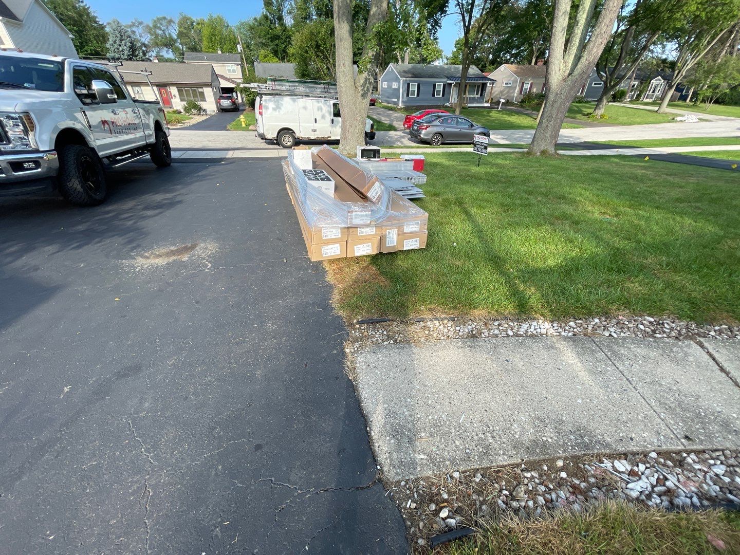 Siding Installation using Alside Charter Oak Siding  by Pro Home Services Inc