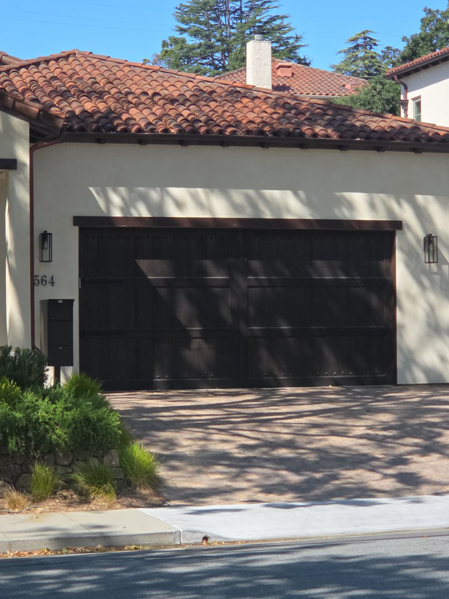 Dark Multi-Panel Garage Door Installation in San Mateo by Valiant Garage Door