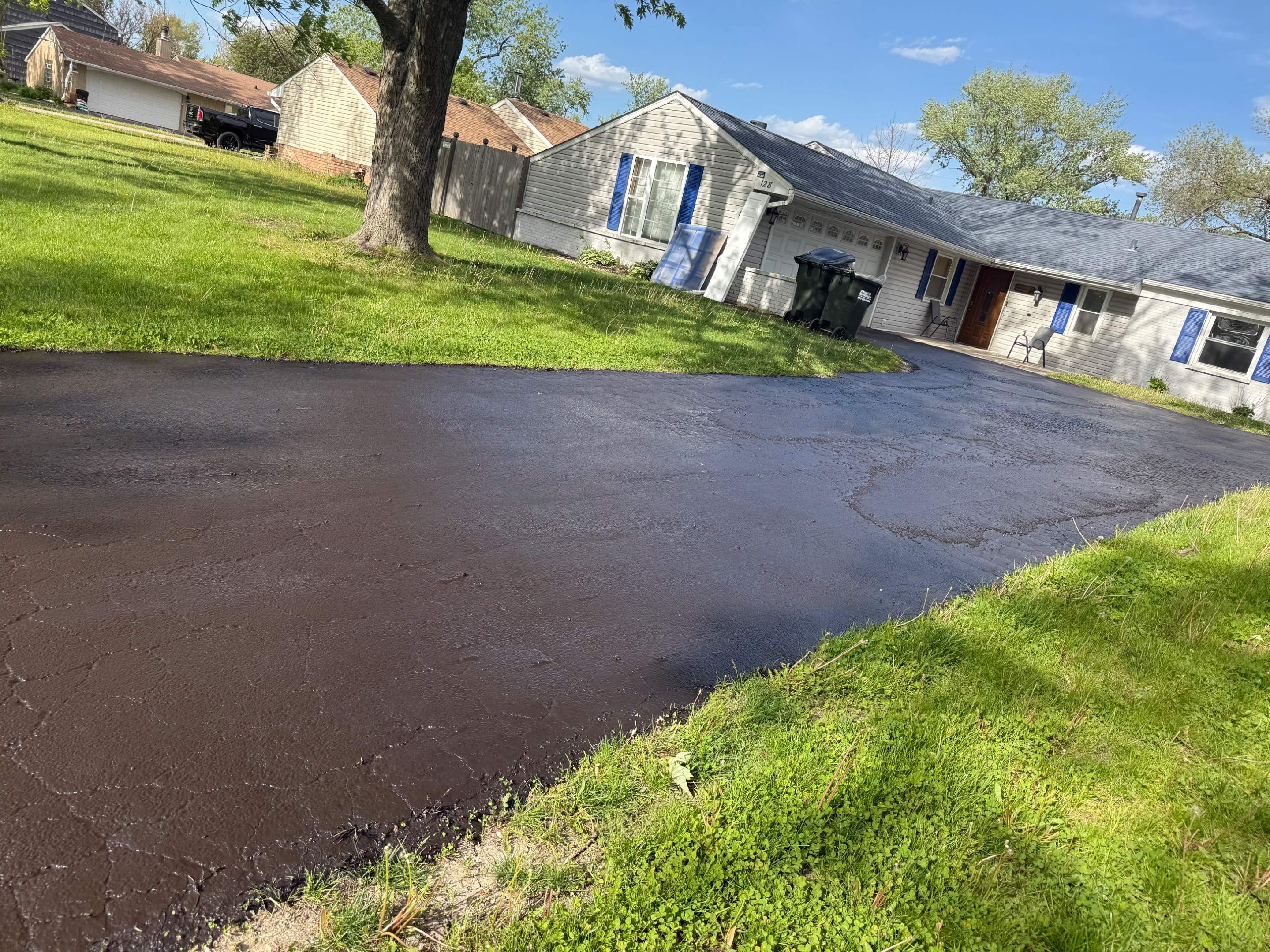 Temporary Asphalt Repair & Sealcoating by PaveRight Concrete&Asphalt LLC