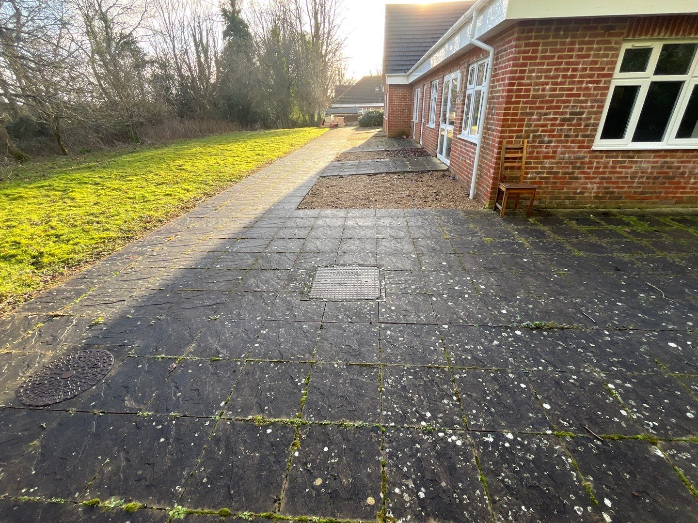 Care Home Roof and Walk Ways clean by Ges Exterior Cleaning ltd
