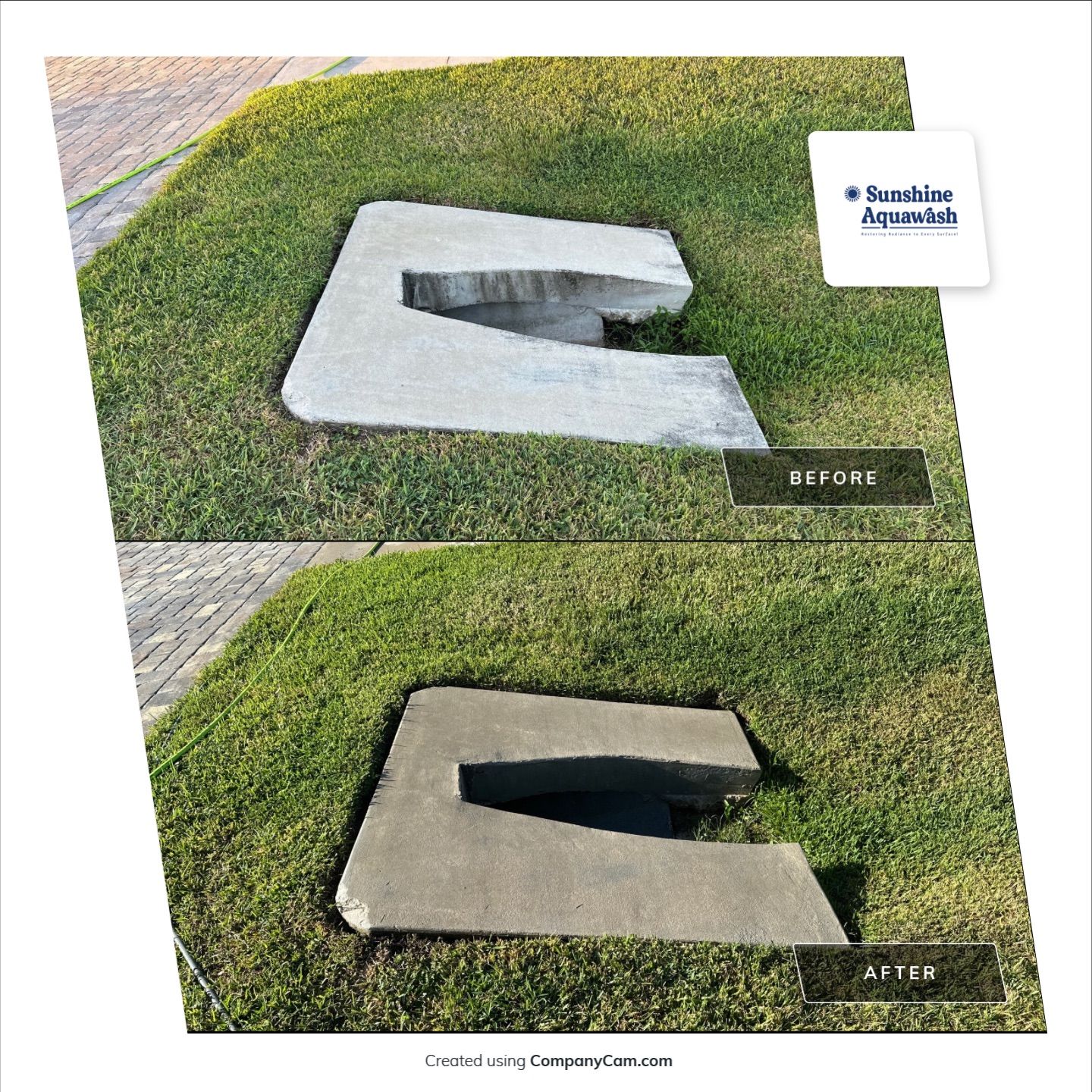 Paver Driveway, Sidewalk, and Pool Deck Cleaning in Winding River Community, Bradenton, FL by Sunshine AquaWash