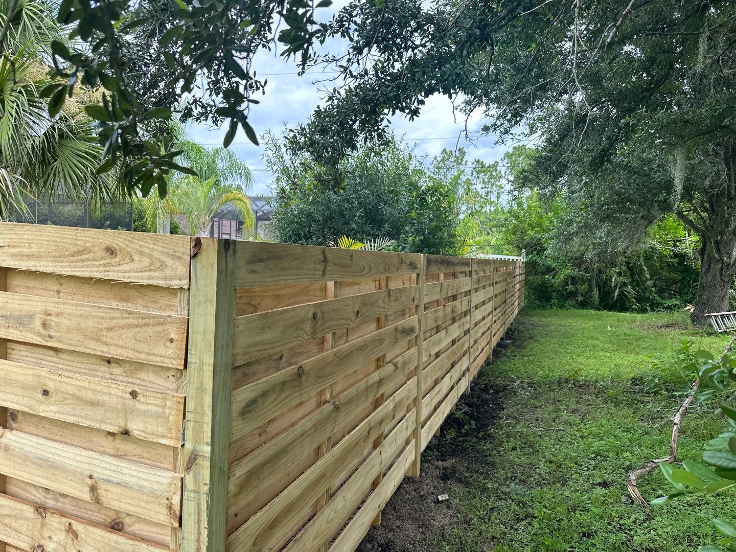 Wood Fence Installation using Wood Pressure Treated Fence  by Asap fence and gates, LLC