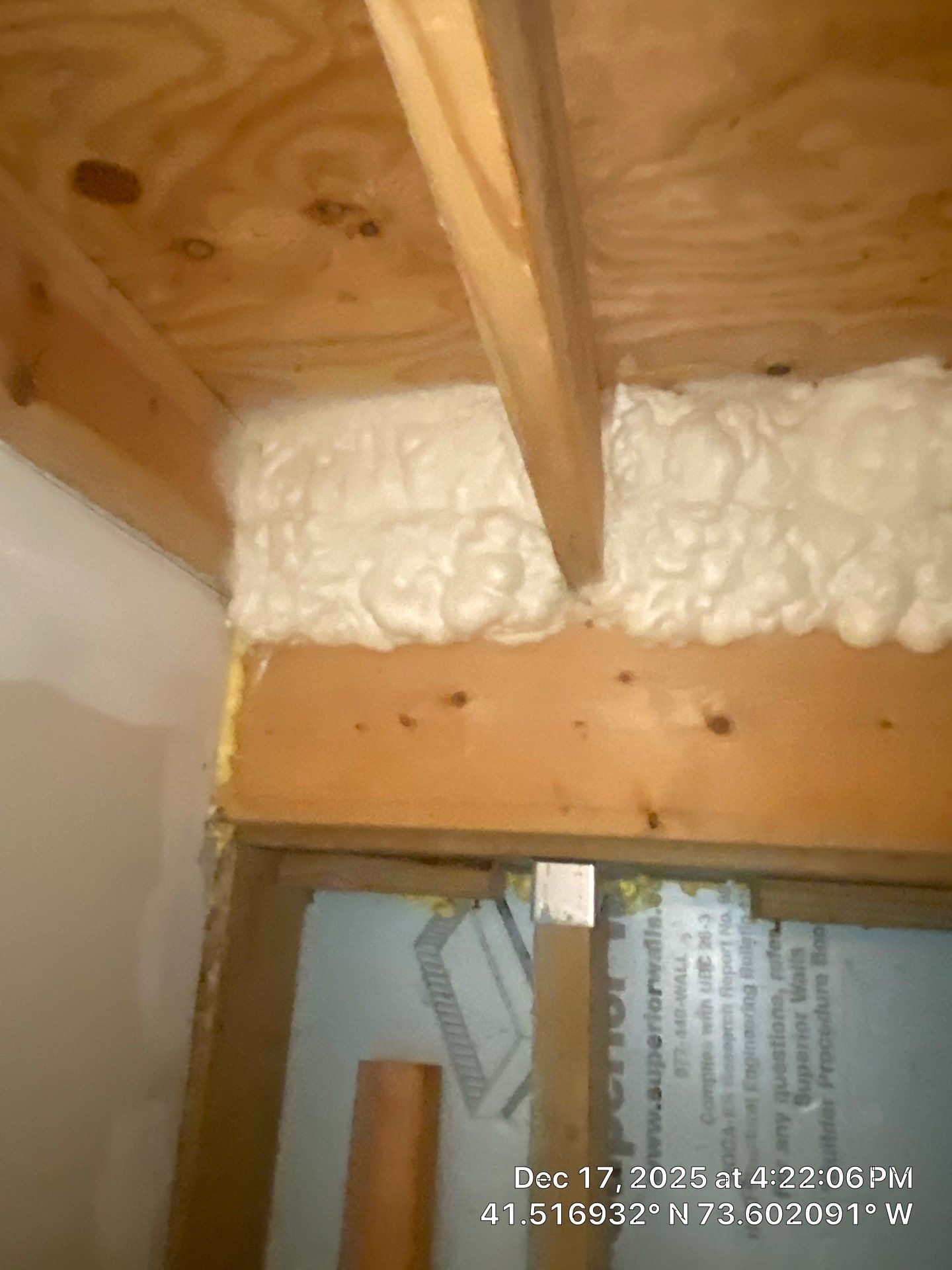 Attic Insulation using open cell spray foam by NYS Foam & Energy