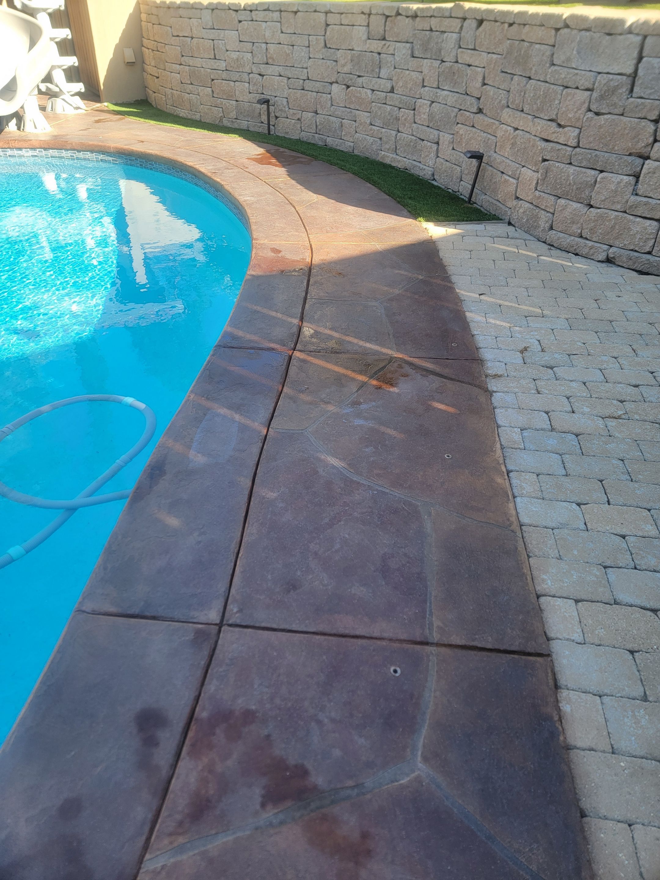 Quartz 2 tone Pool deck by Matt Gifford Painting LLC