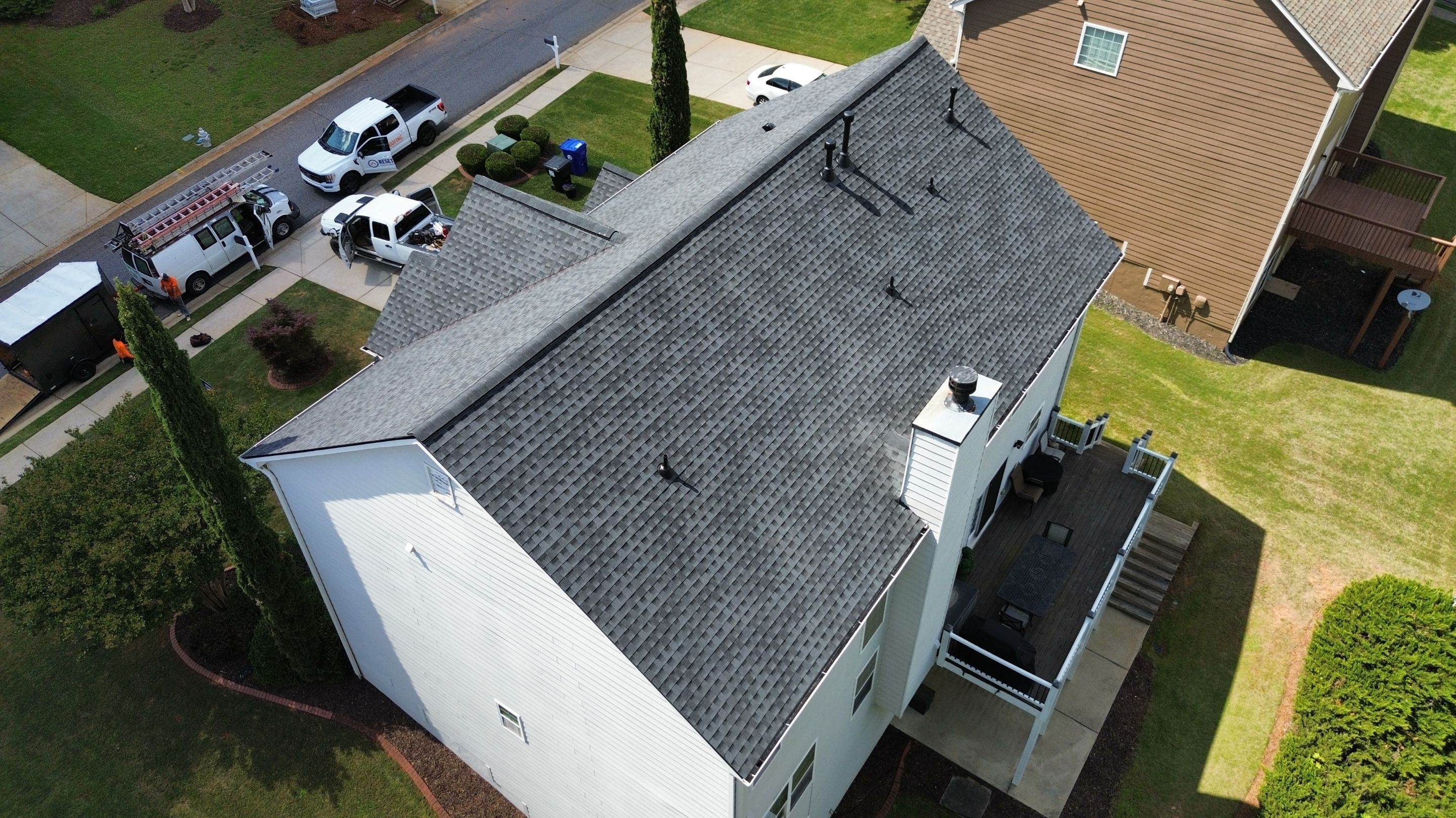 Cumming, GA Roof Replacement GAF Timberline HDZ Charcoal by Reset Roofing