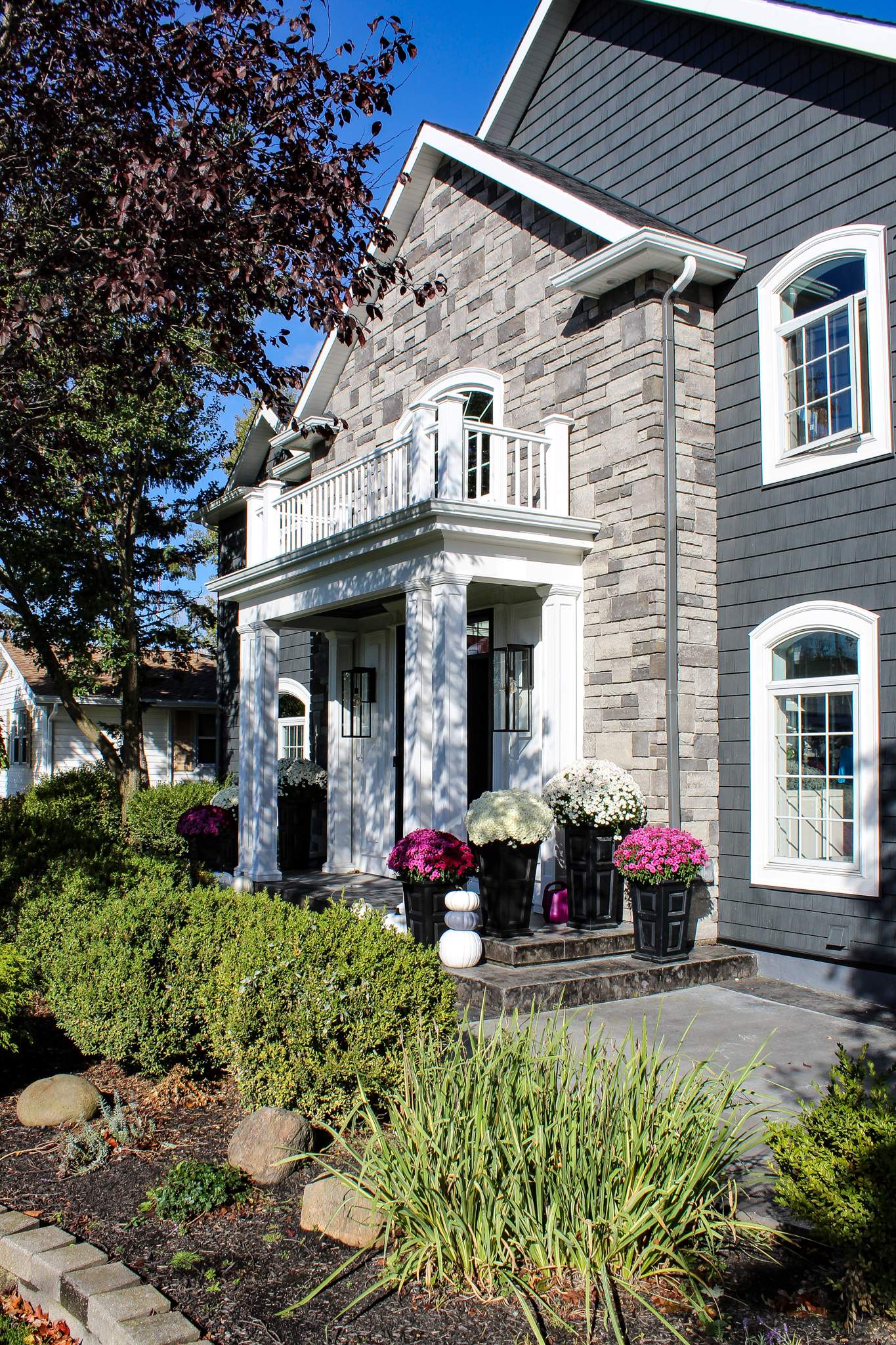 Exterior Renovations- Siding, Concrete, Railings, and Entry Door  by Ivy Lea Construction