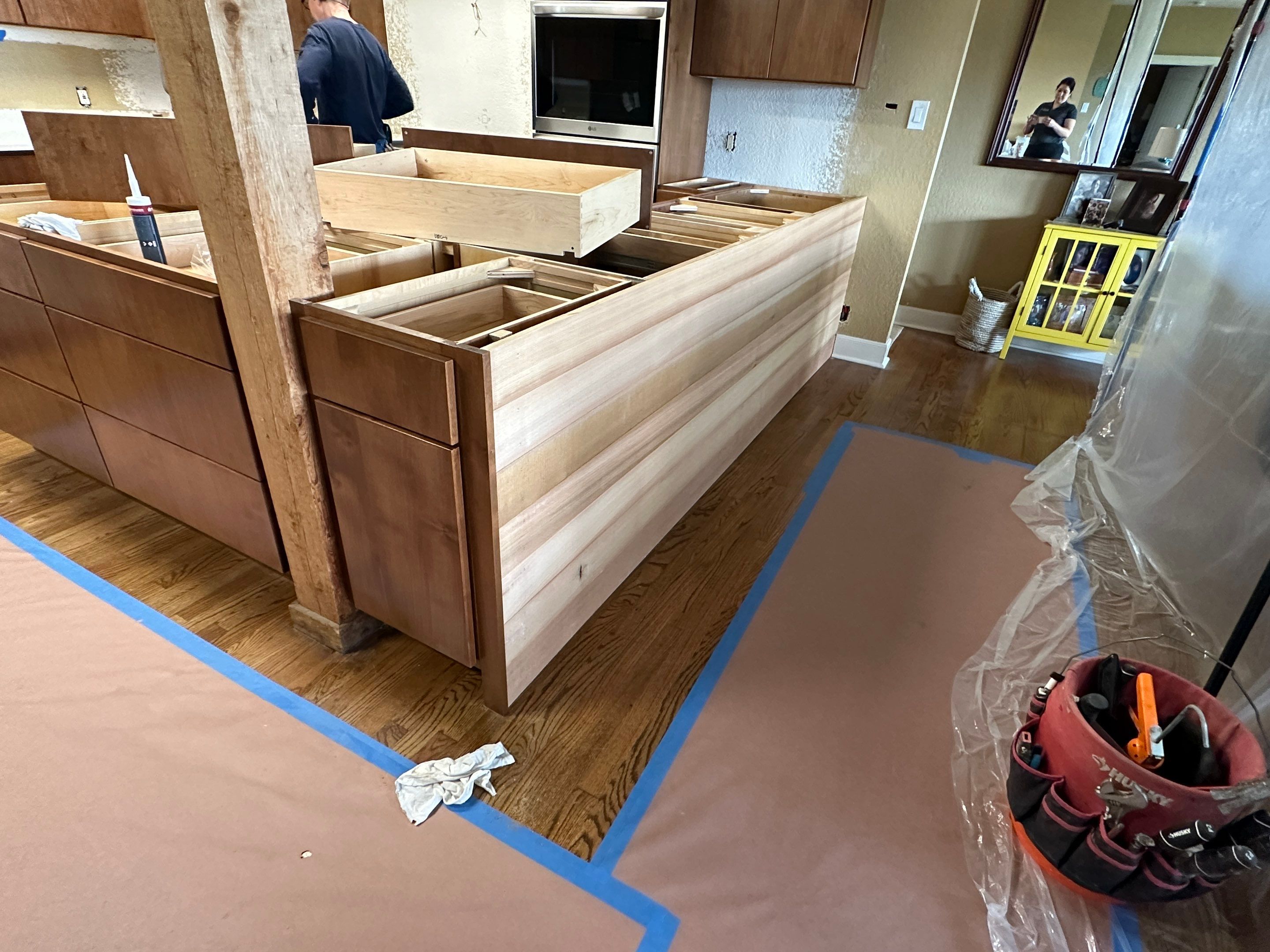 Custom Kitchen Renovation and Master Shower Installation in Pipe Creek by Mena stone surfaces