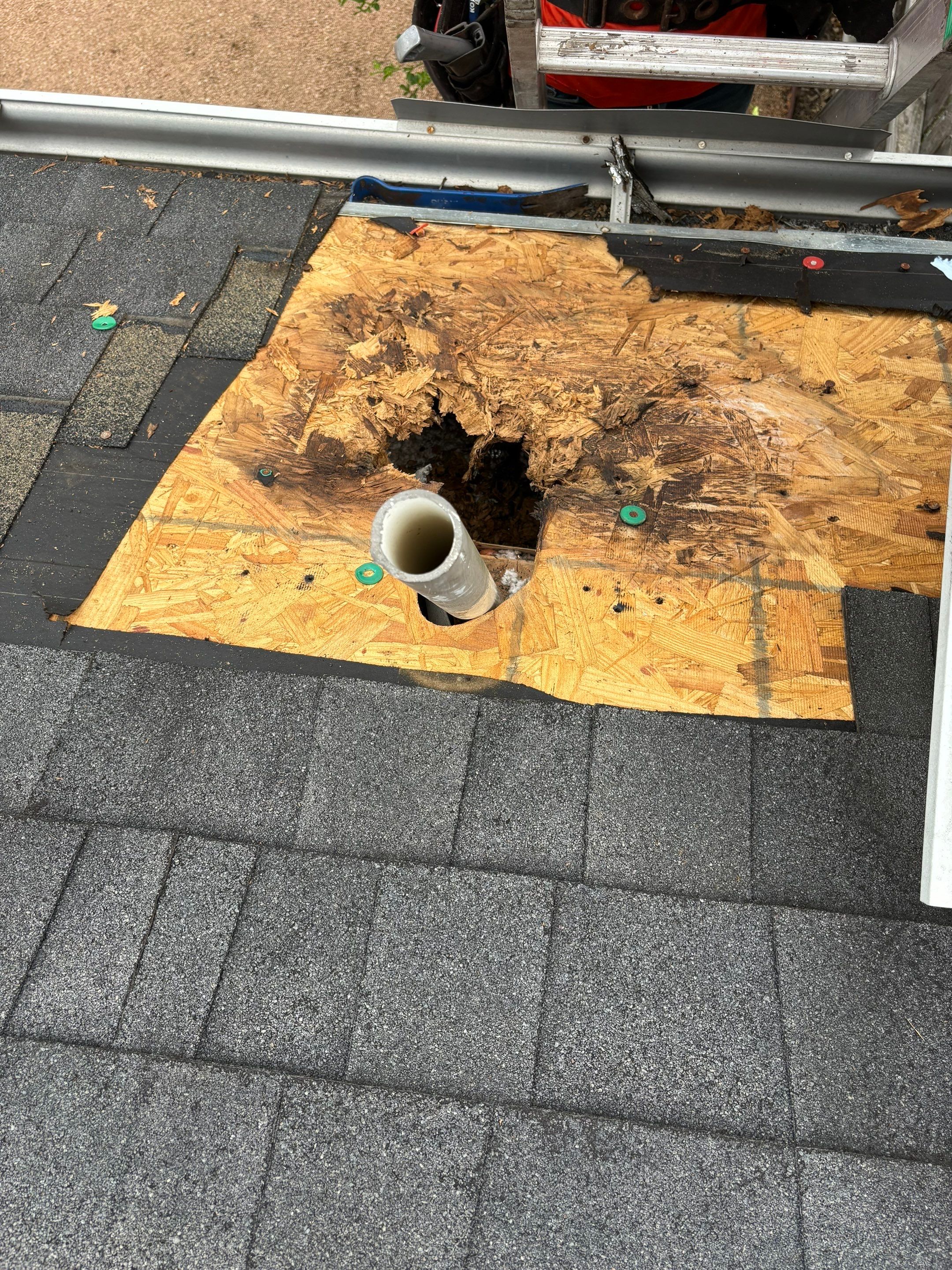 Hail Damage using Owen's Corning Duration (Lifetime) Shingles by Roof Repair Company